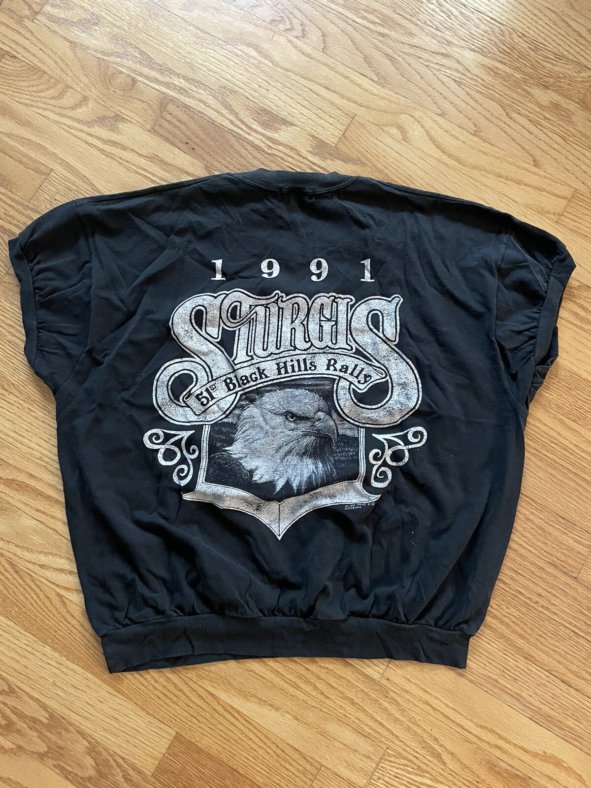 Vintage 1991 Sturgis Black Hills Motorcycle Rally Women’s Tee Shirt
