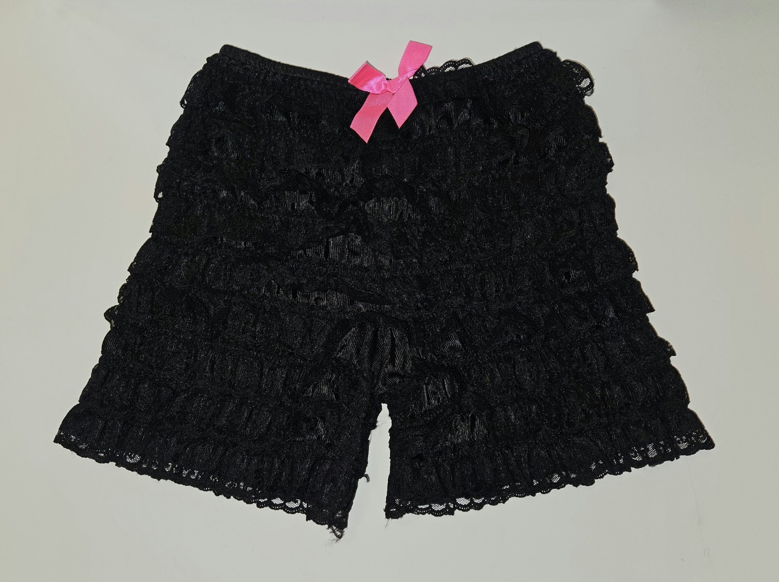 Hot Topic Black Lace Pettipants Bloomers Ruffle Shorts Lolita Gothic NWT OS