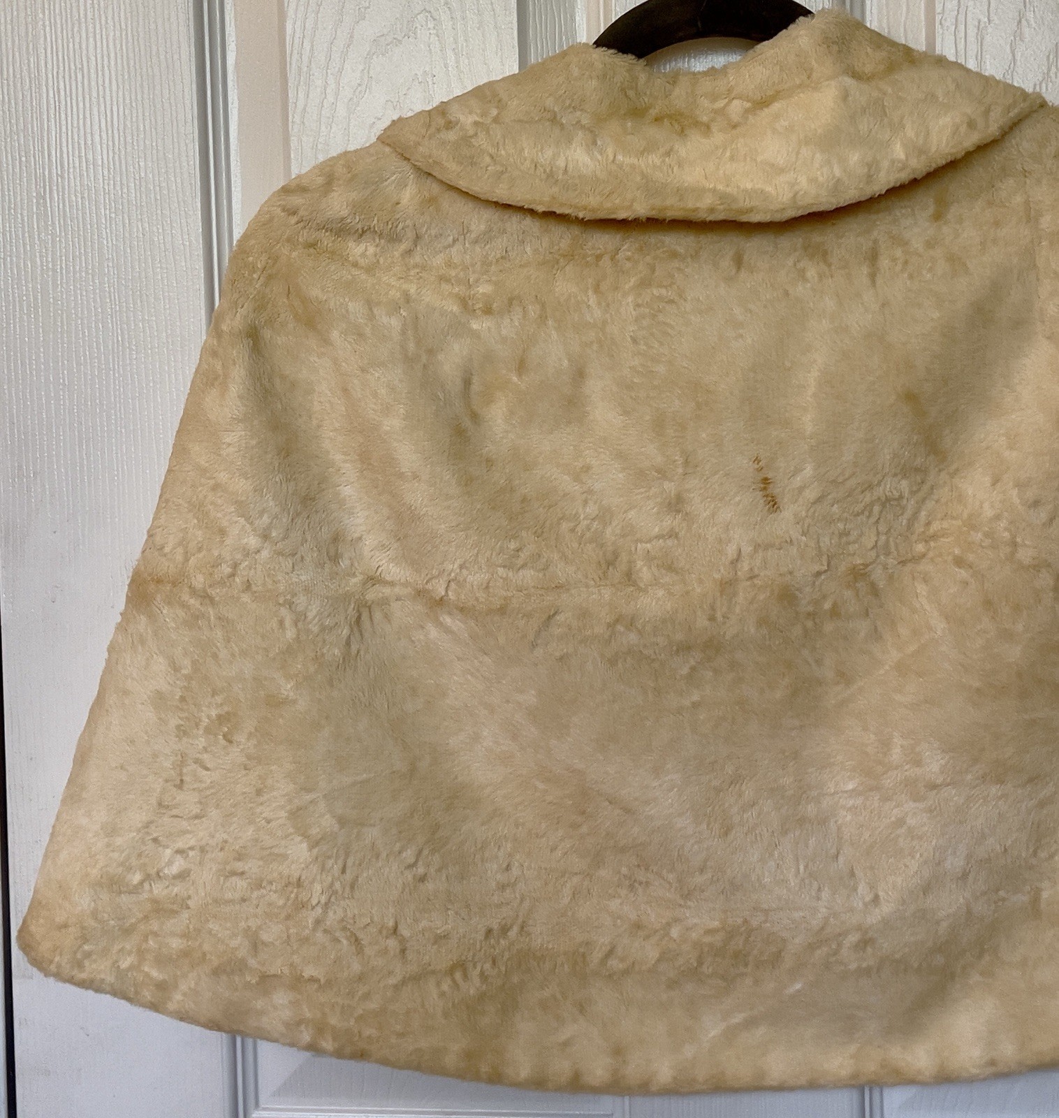 Vtg Mid-Century Fashion by „A Winter Product” Faux Fur Capelet Cape Sz M RARE