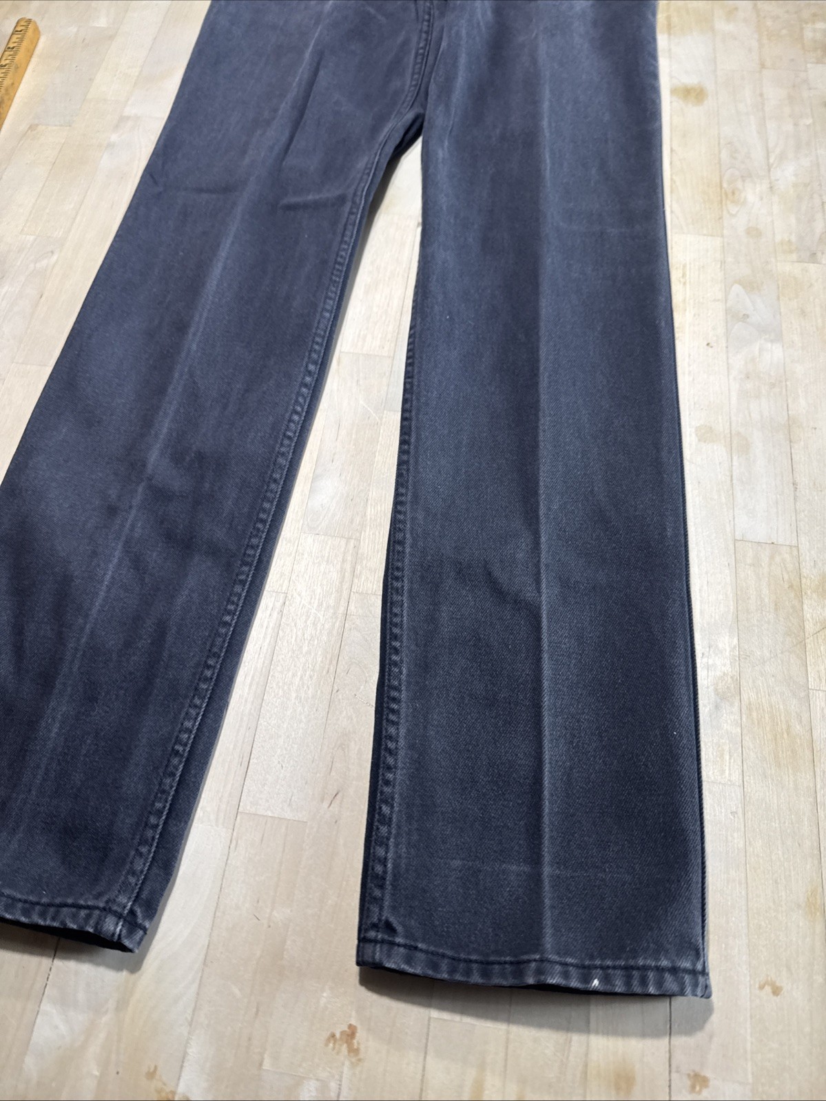 Vtg Lawman World Class Superior Fit High Waised Western Jeans Size 24×34 Black