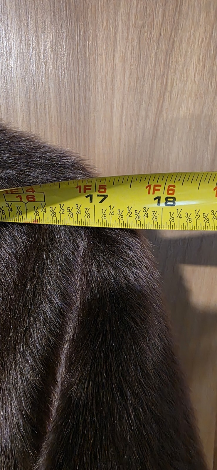 Vintage McKelvey’s Youngstown Ohio Real Fur Coat Brown Double Breasted 37” ILGWU