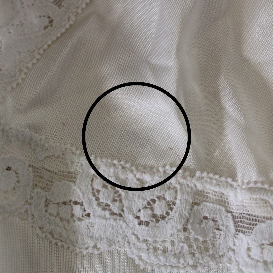 Vintage Ivory Midi Slip Dress Lace Trim lingerie Style Size 36 Y2K Minimalist