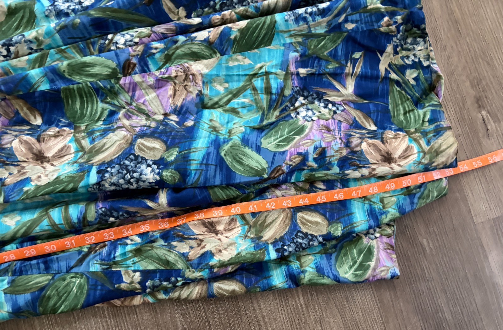 Vintage 1950s Waltah Clarke’s Hawaiian Floral Maxi Dress Blue Purple S M