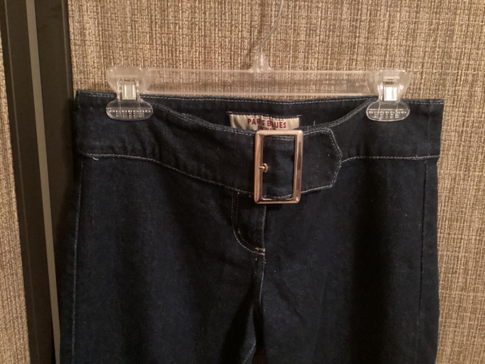 Vintage Paris Blues MidRise Mod Flare Jeans with attached Wide Belt Sz 9