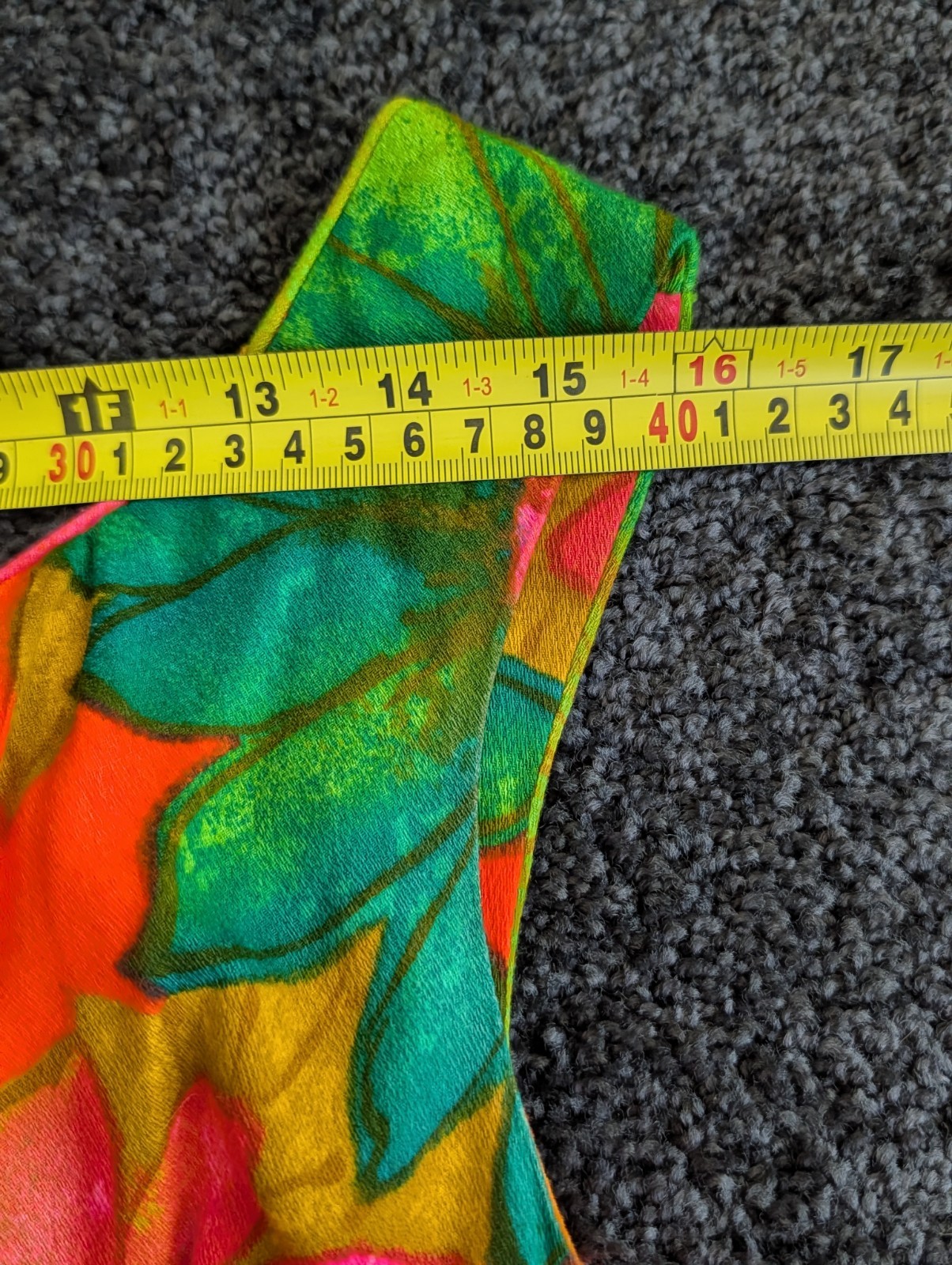 Vtg McInerny By Sydney Hawaiian Dress MuuMuu Maxi Midi Barkcloth Sz XS Day Glo