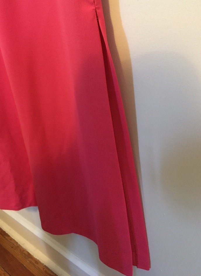 Retro Sleeveless Pink Dress Vintage 1970s Design Tall