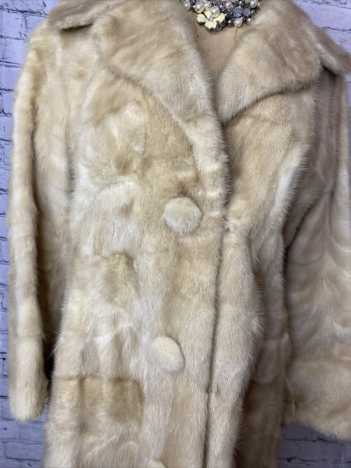 Vtg Fur Coat By GEORGE M. TRAHOS Fur House Athens Greece