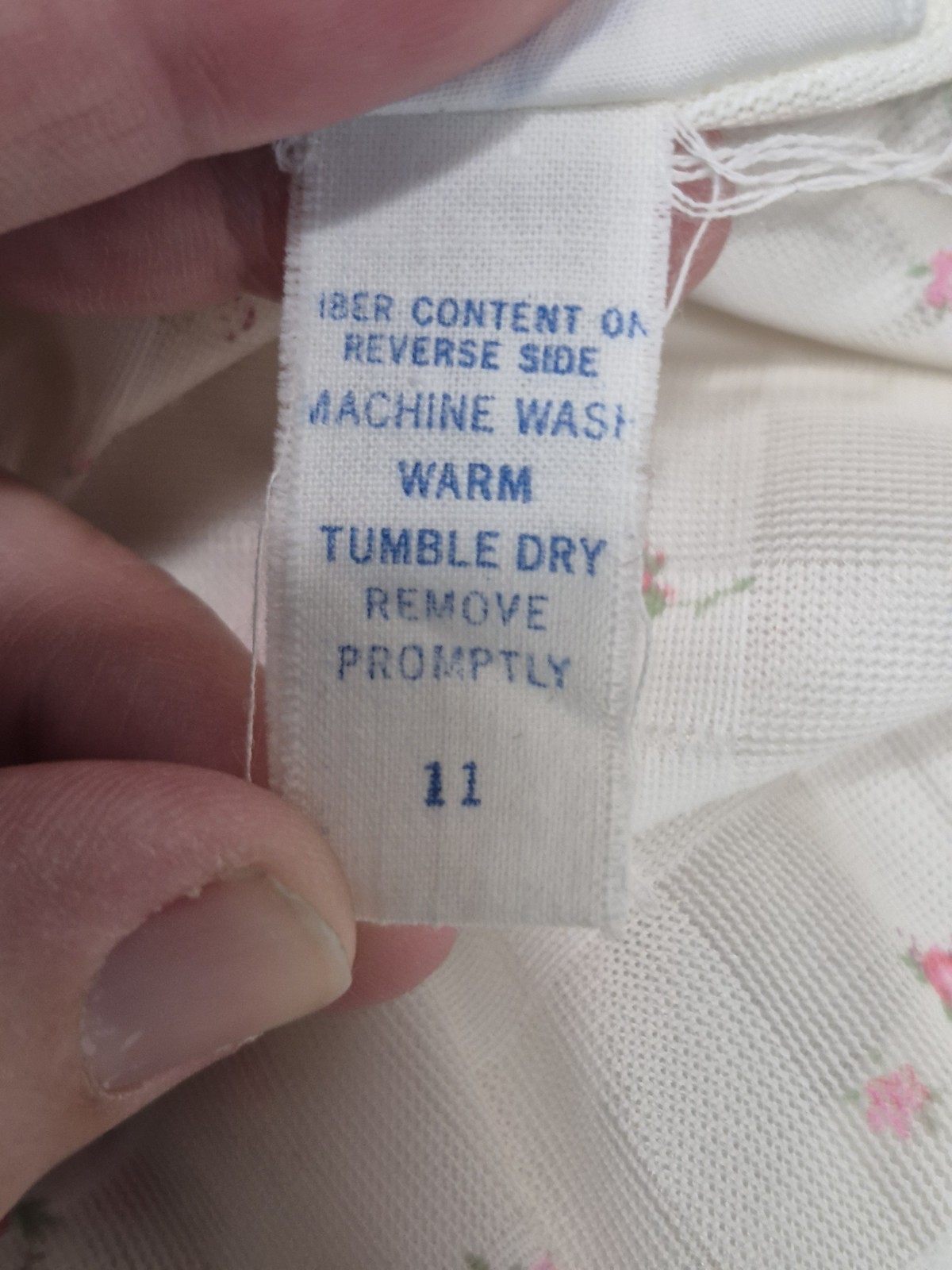 Vintage Ivory With Pink Floral Full Length Nightgown Robe Dutchess Jr 11 Girly