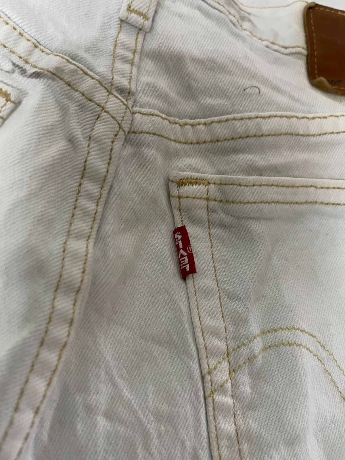 Levis 501 S Big E Skinny Jeans Men Sz W28 L39 Denim Button Fly Mid Rise Vintage
