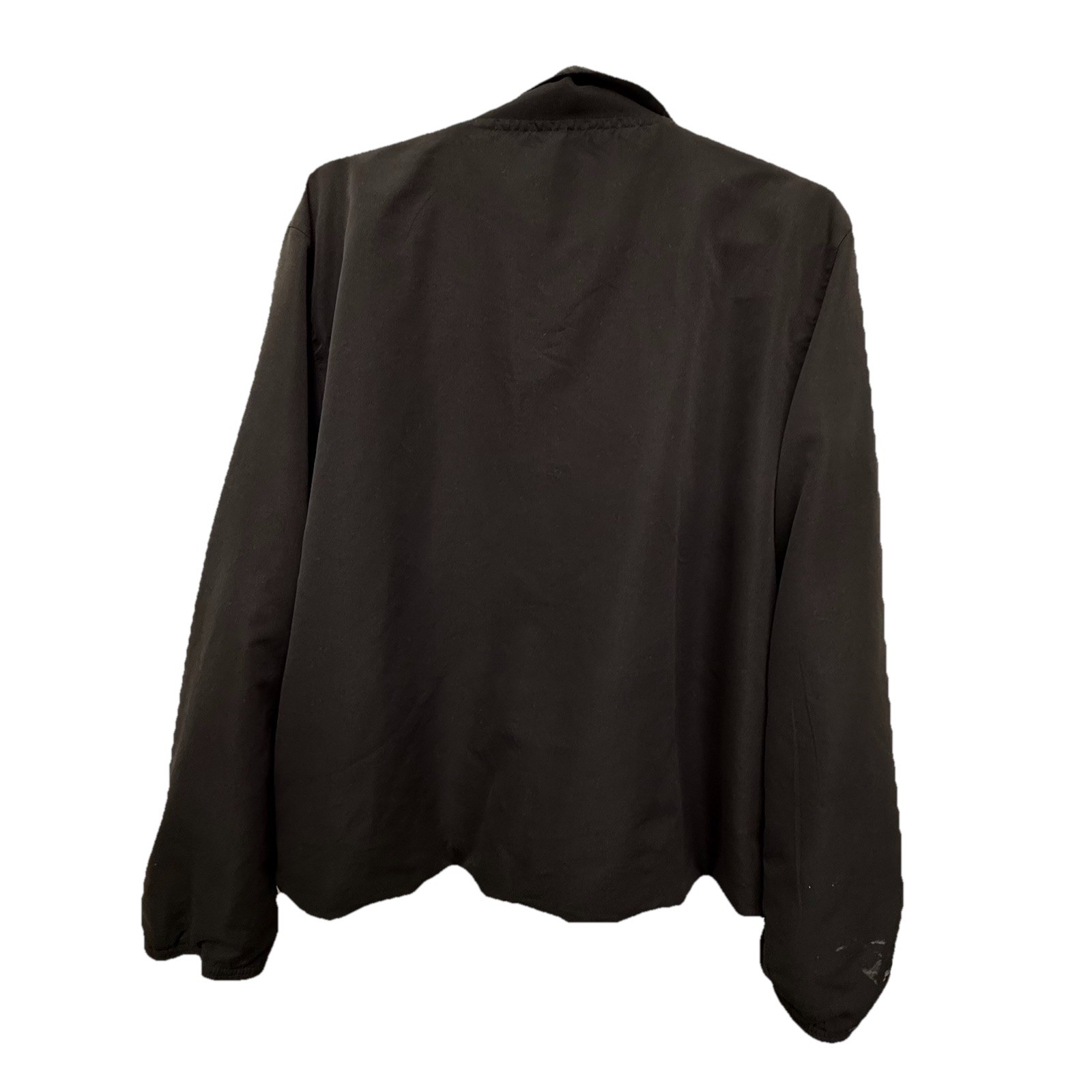 VINTAGE BLACK PINK WINDBREAKER JACKET, CHEST 48, LENGTH 24, SEE PICS FOR FLAWS