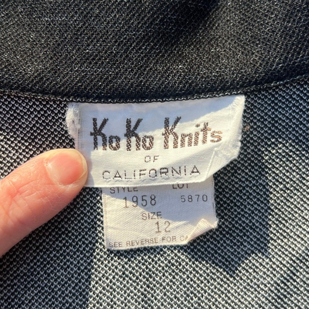70s KoKo Knits denim blazer suitcoat jacket