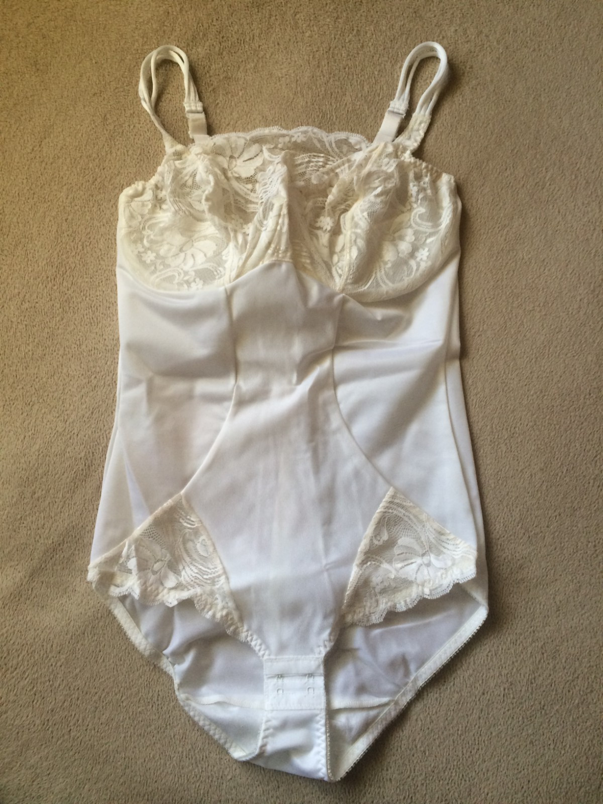 Vintage 38C Cami White Special Request by Glamorise All in 1 Shaper # 9539