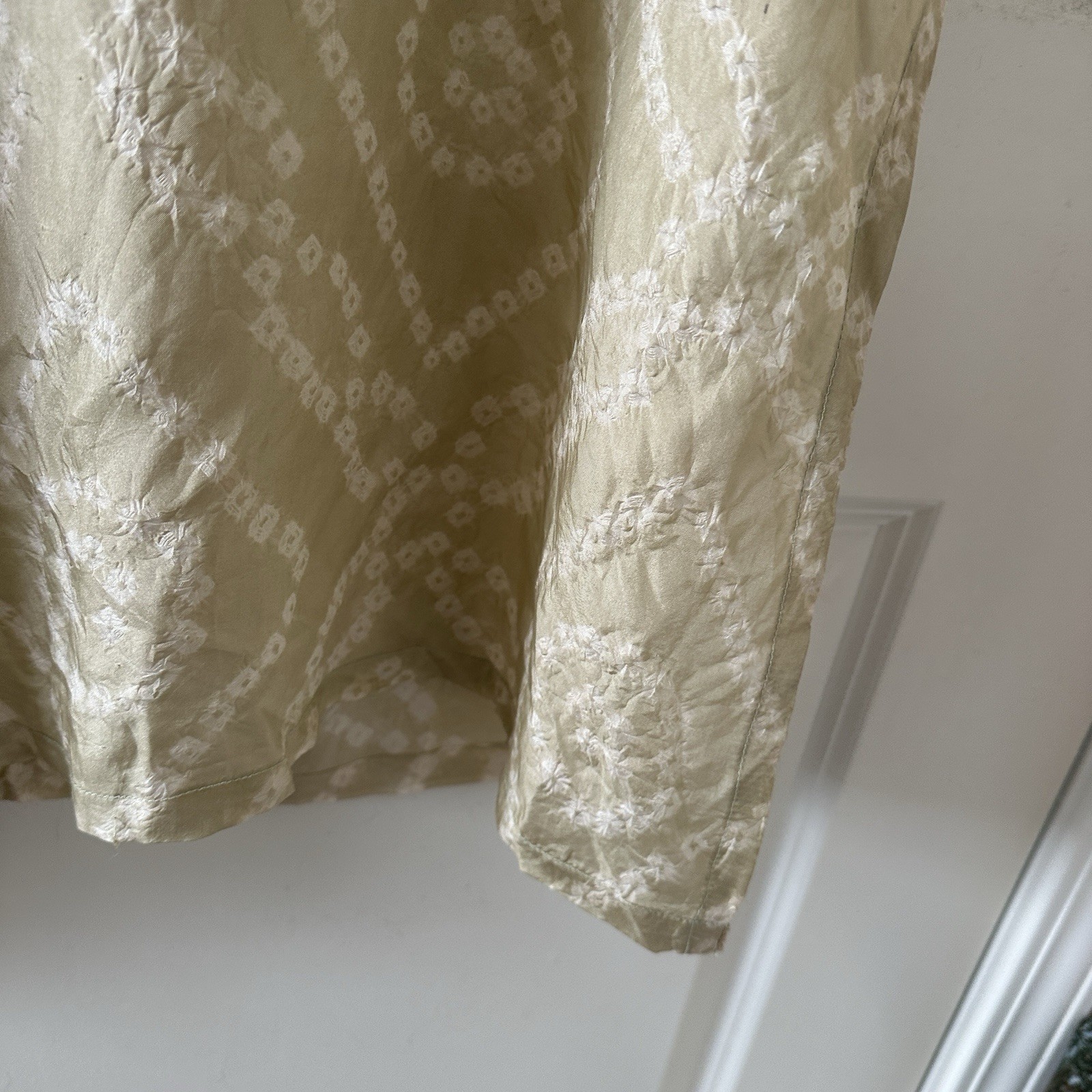Vintage Soft Surroundings Silk Ombre Embroidered Sequin Tunic Women’s Sz Medium