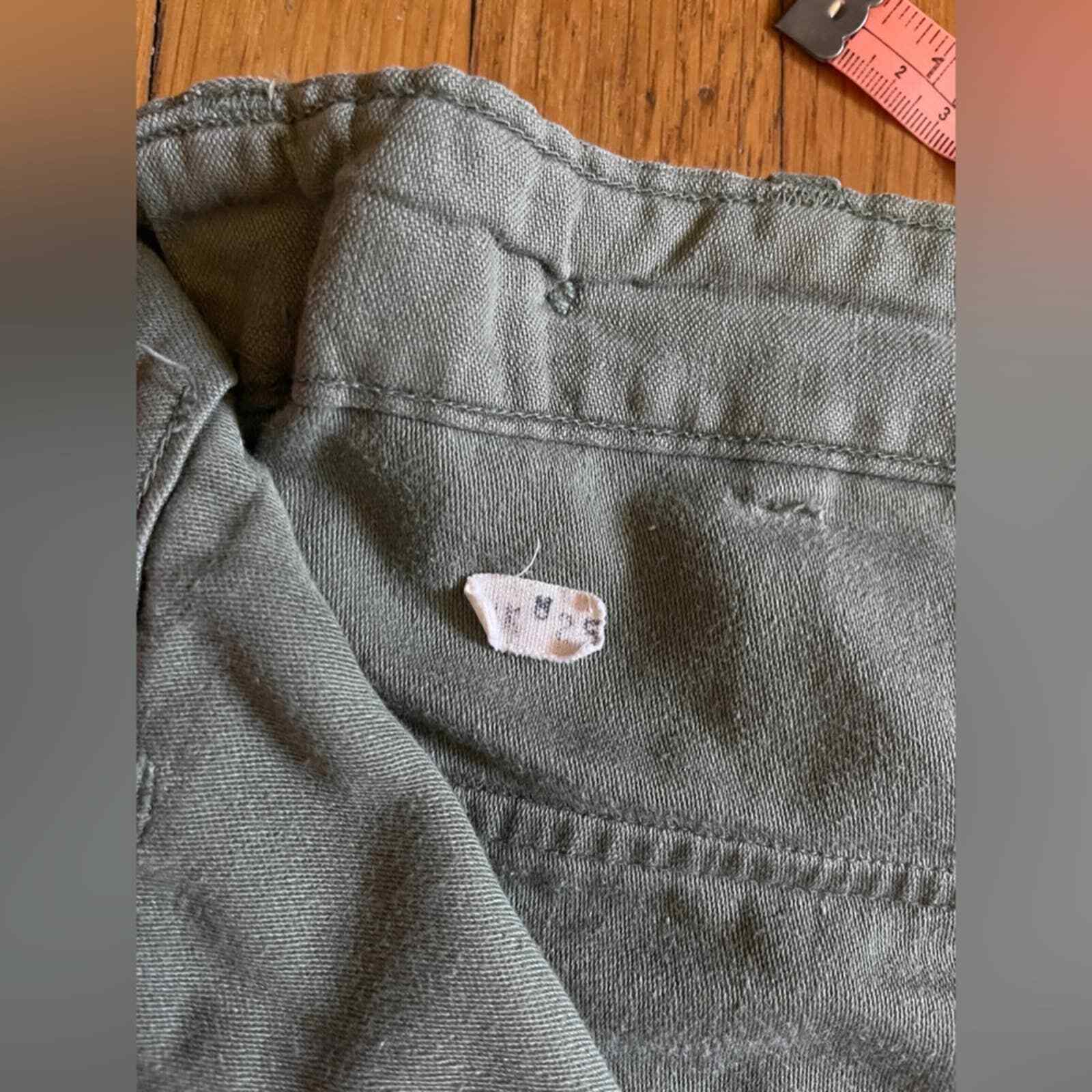 50s Vintage Korean Era Cotton Sateen Pants