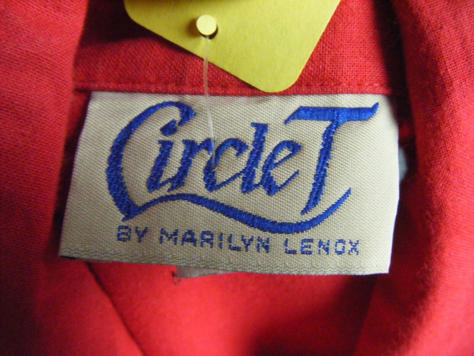 CIIRCLE T Vtg 70-80s Red Fringes Western Shirt-Bust 33/3XS-2XS
