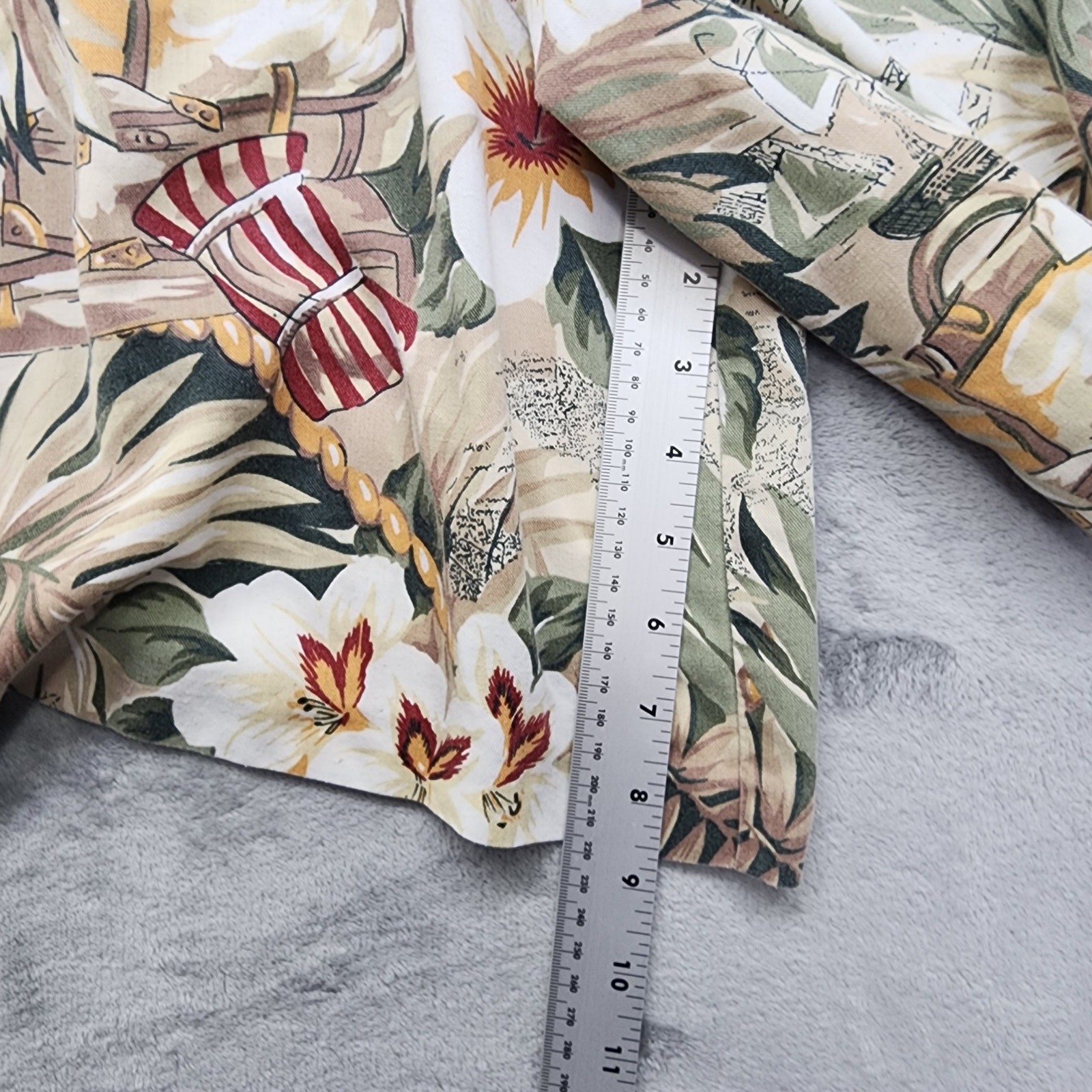 Vintage Alfred Dunner Shorts Womens 12 PETITE Floral Tropical Pull On Loose Fit