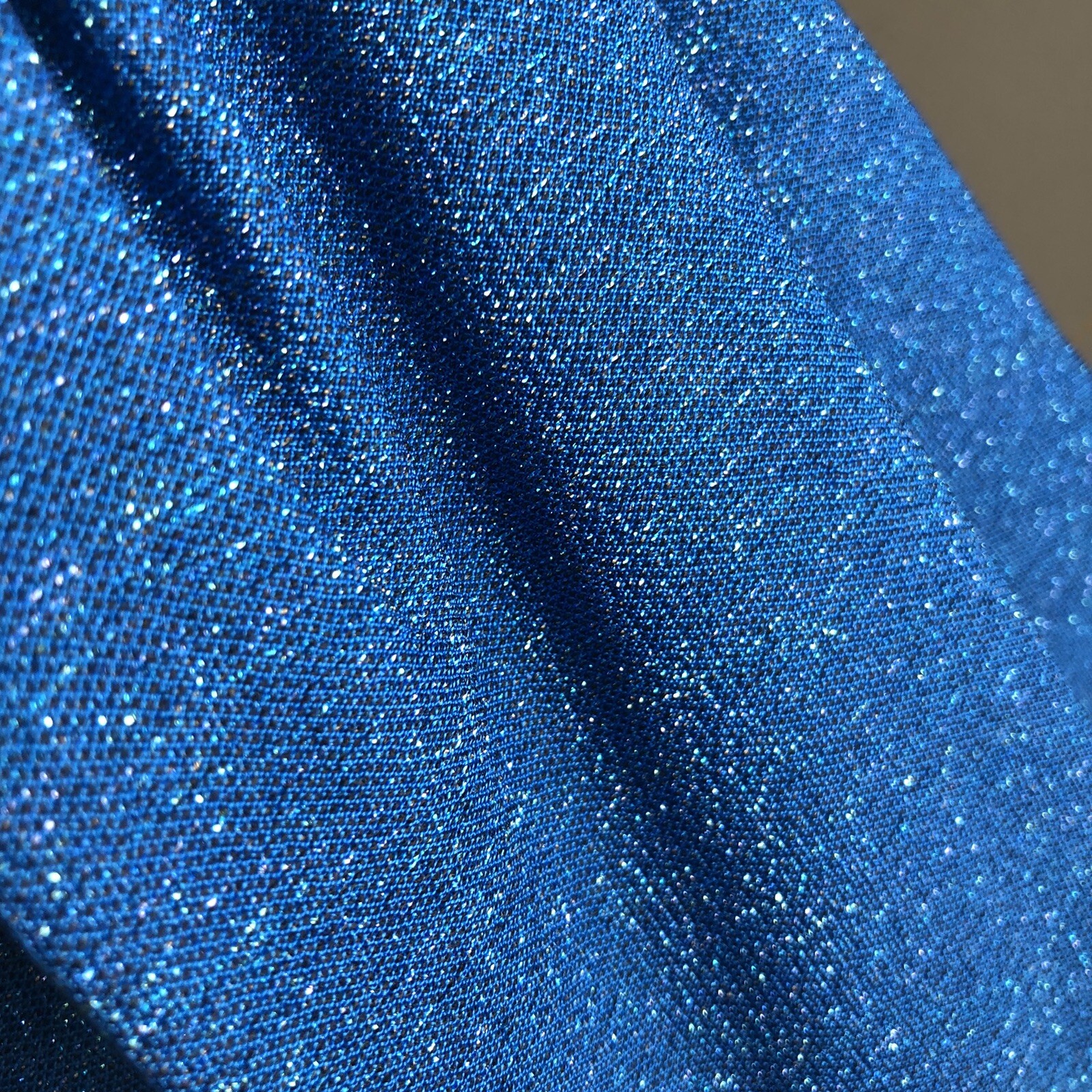 VTG 60s Stephen O’Grady Wiggle Sheath Dress Blue Metallic Sparkle Size 12 Small