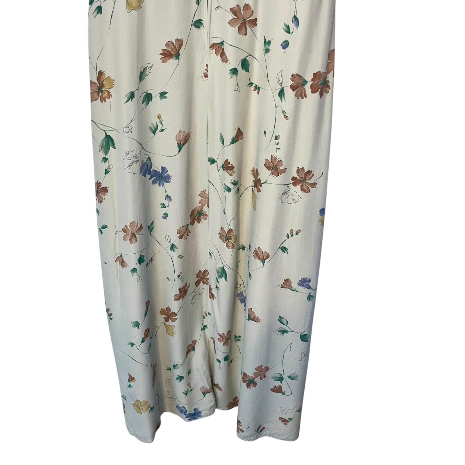 Vtg Sharade Of CA 90s Floral Crochet Top Maxi Dress Babydoll Sz 10 Y2K Fairy