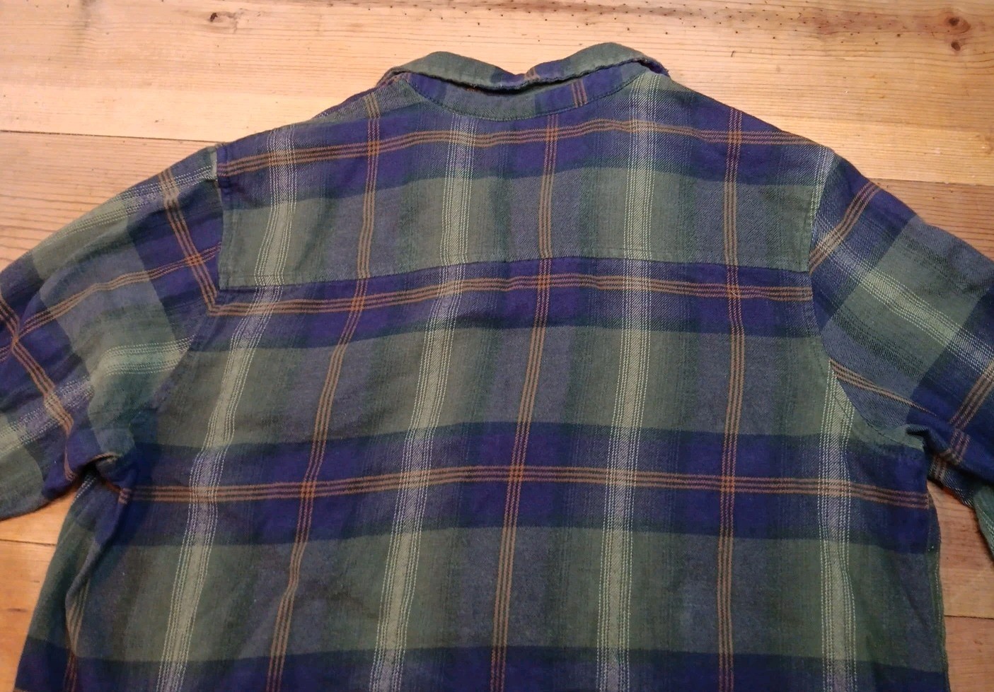 Vtg Faded Glory Womens L Plaid Flannel Shacket Shirt Full Zip Cotton Cabincore