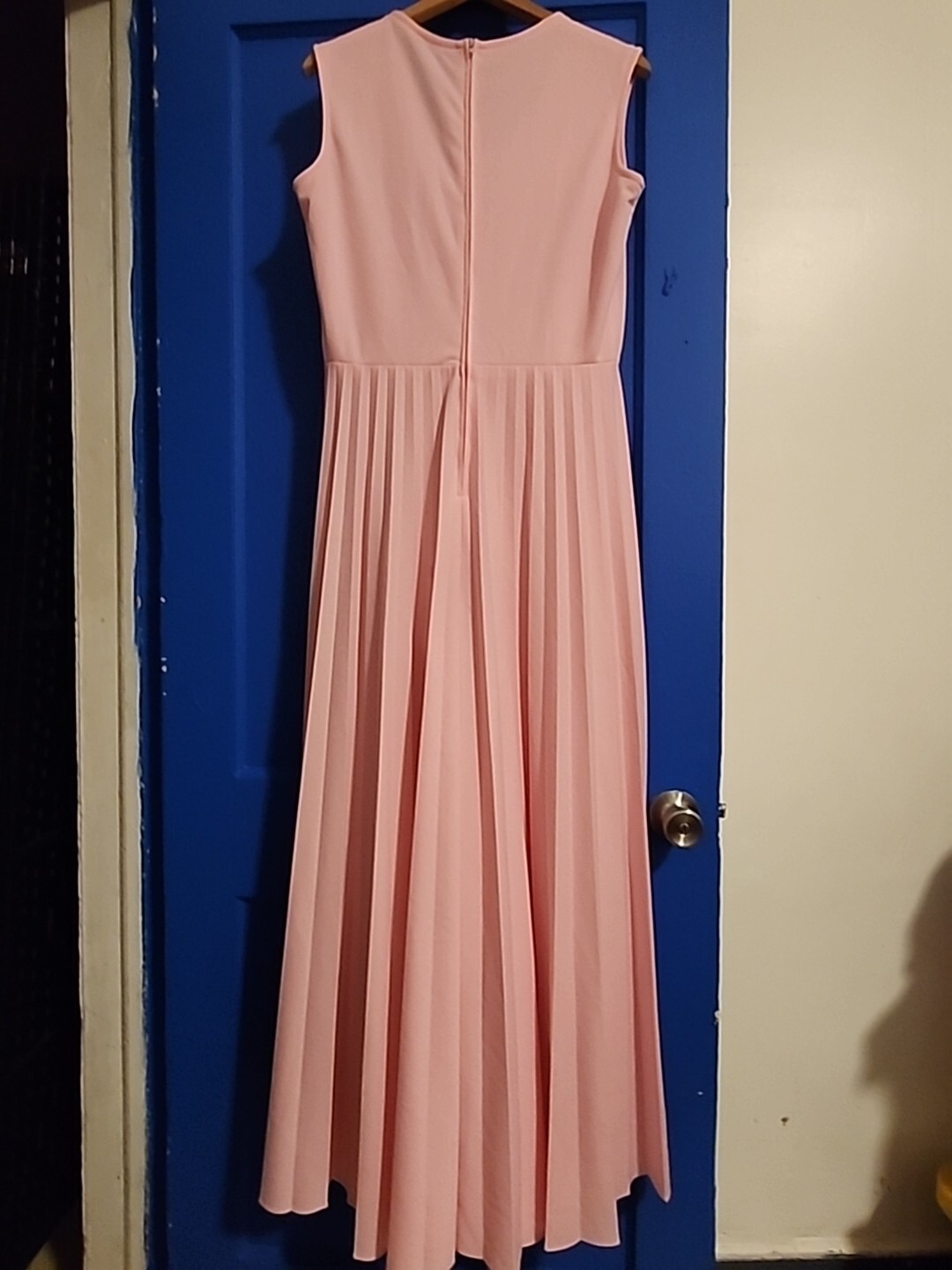 Vintage Miss Shaheen Pretty IN Pink Wide Leg Palazzo Pants Jumpsuit Sizr 16