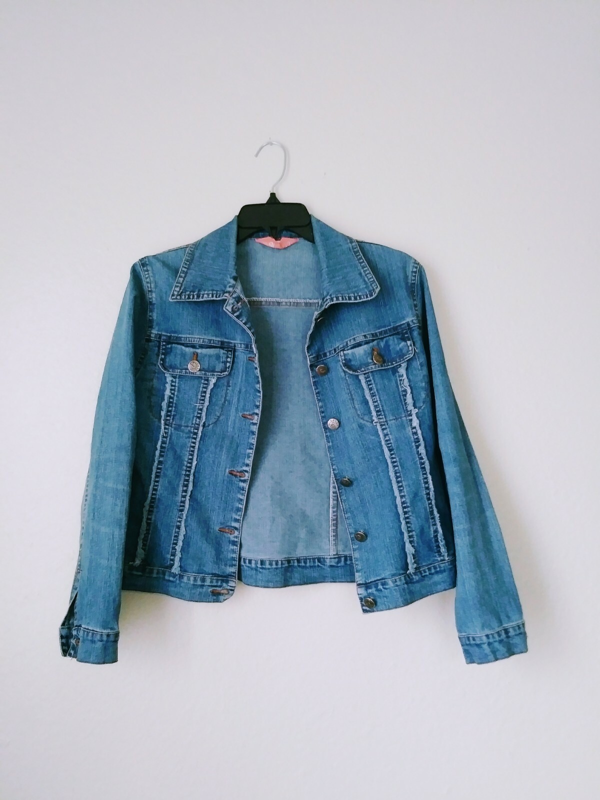 Vintage Late 90’s Early 2000’s Y2K blue jean jacket denim jacket size Small S