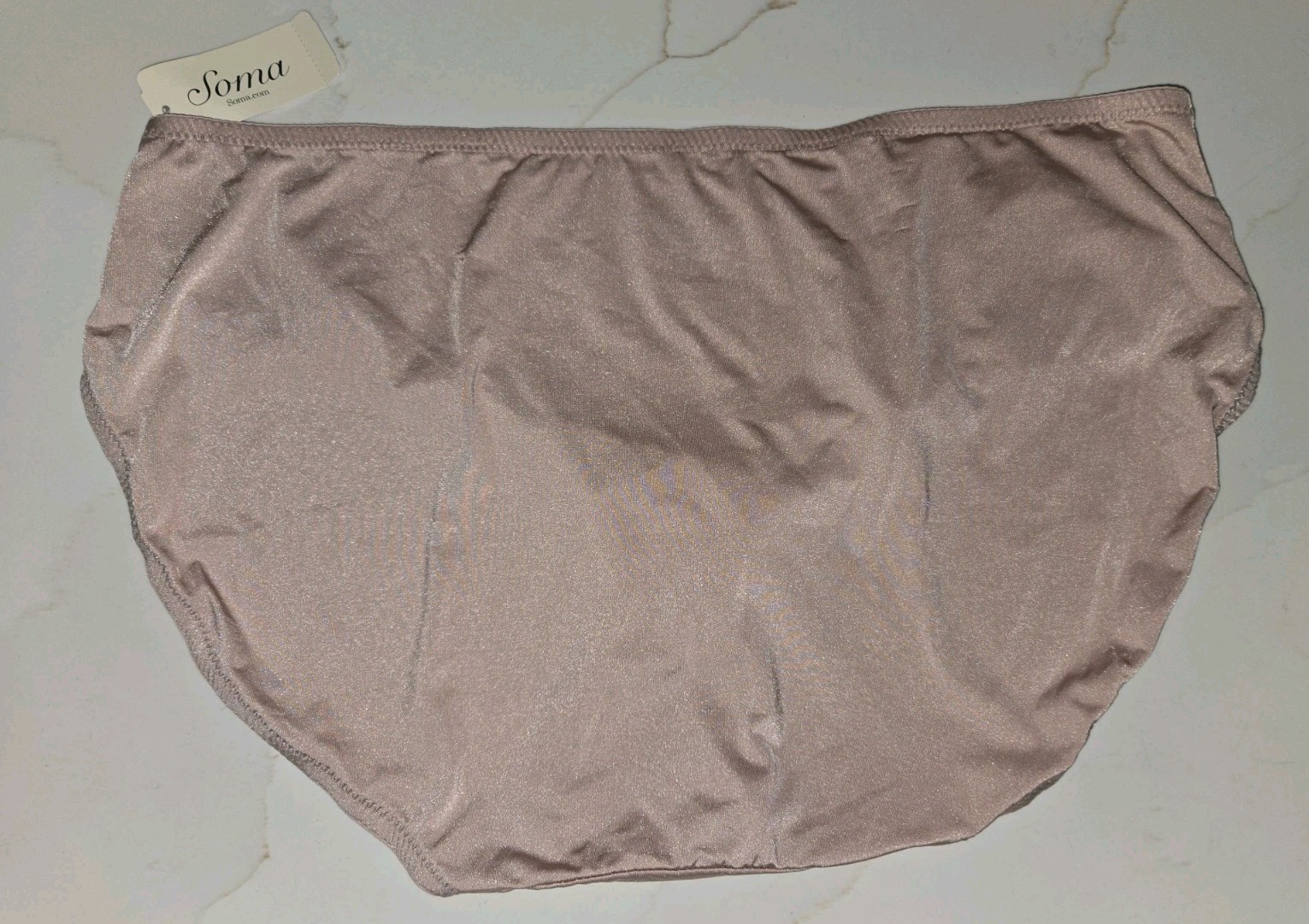 Vtg. NWT SOMA Sensuous Lace Hipster Panties Size Large Pink Marsala RARE!