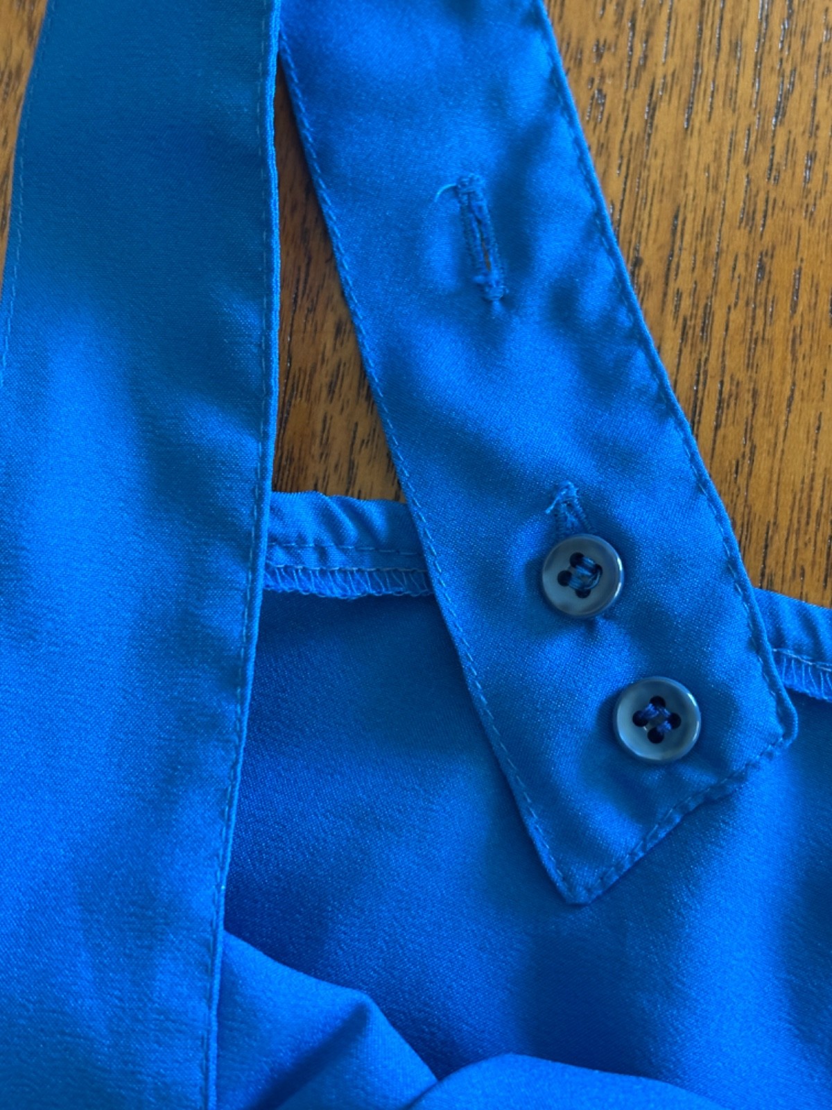 1980s Vintage Ship’n Shore Blue Smock Tank Top M Flower Thin Boho Rockabilly