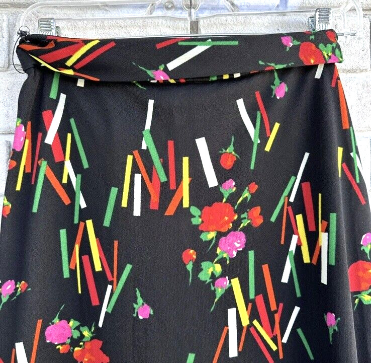 Vintage Alex Coleman California Maxi Skirt 1970s Abstract Floral