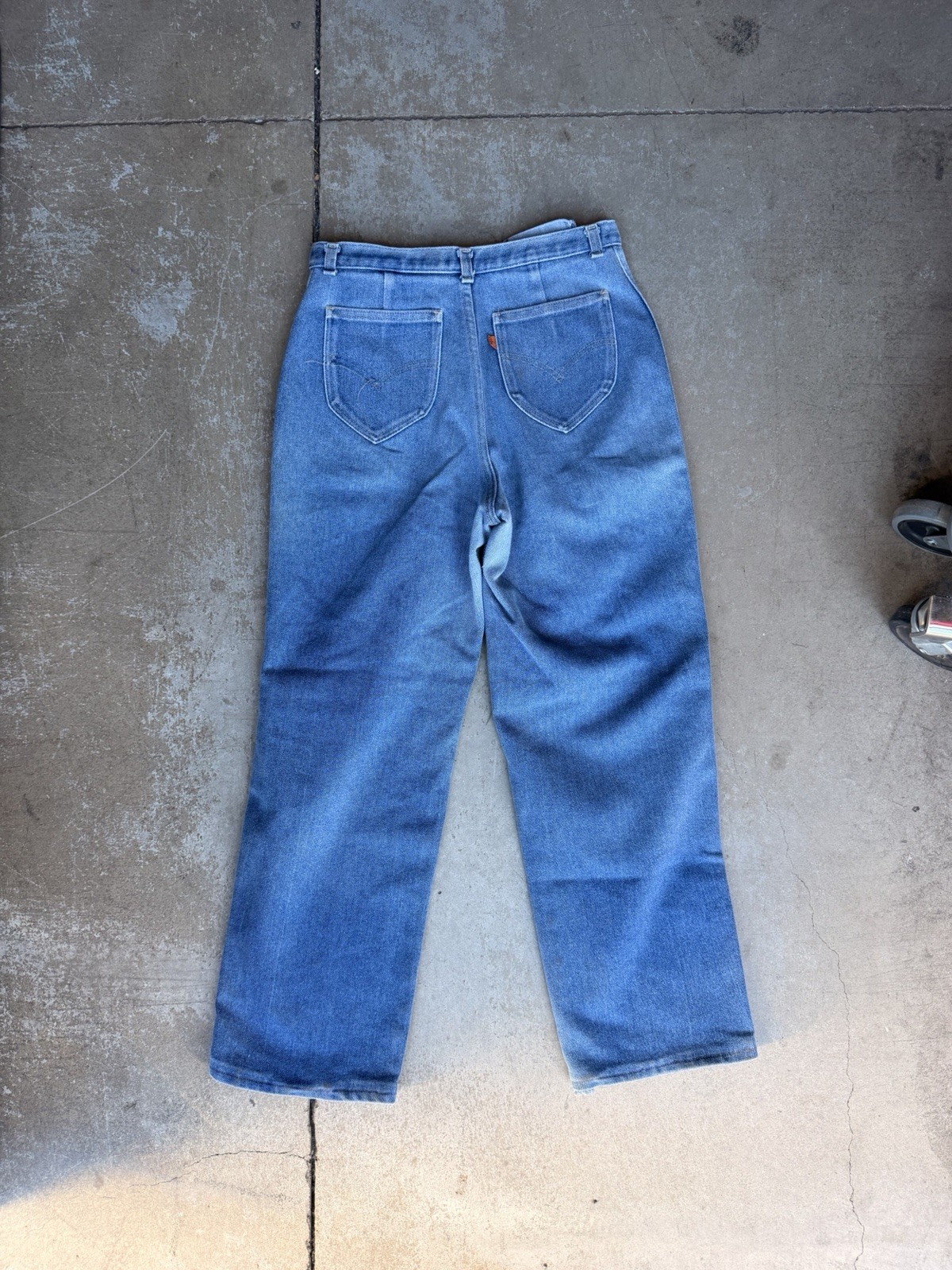 Vintage 60s 70s Levi’s Orange Tab Jeans Straight Leg Woman’s 30×27”