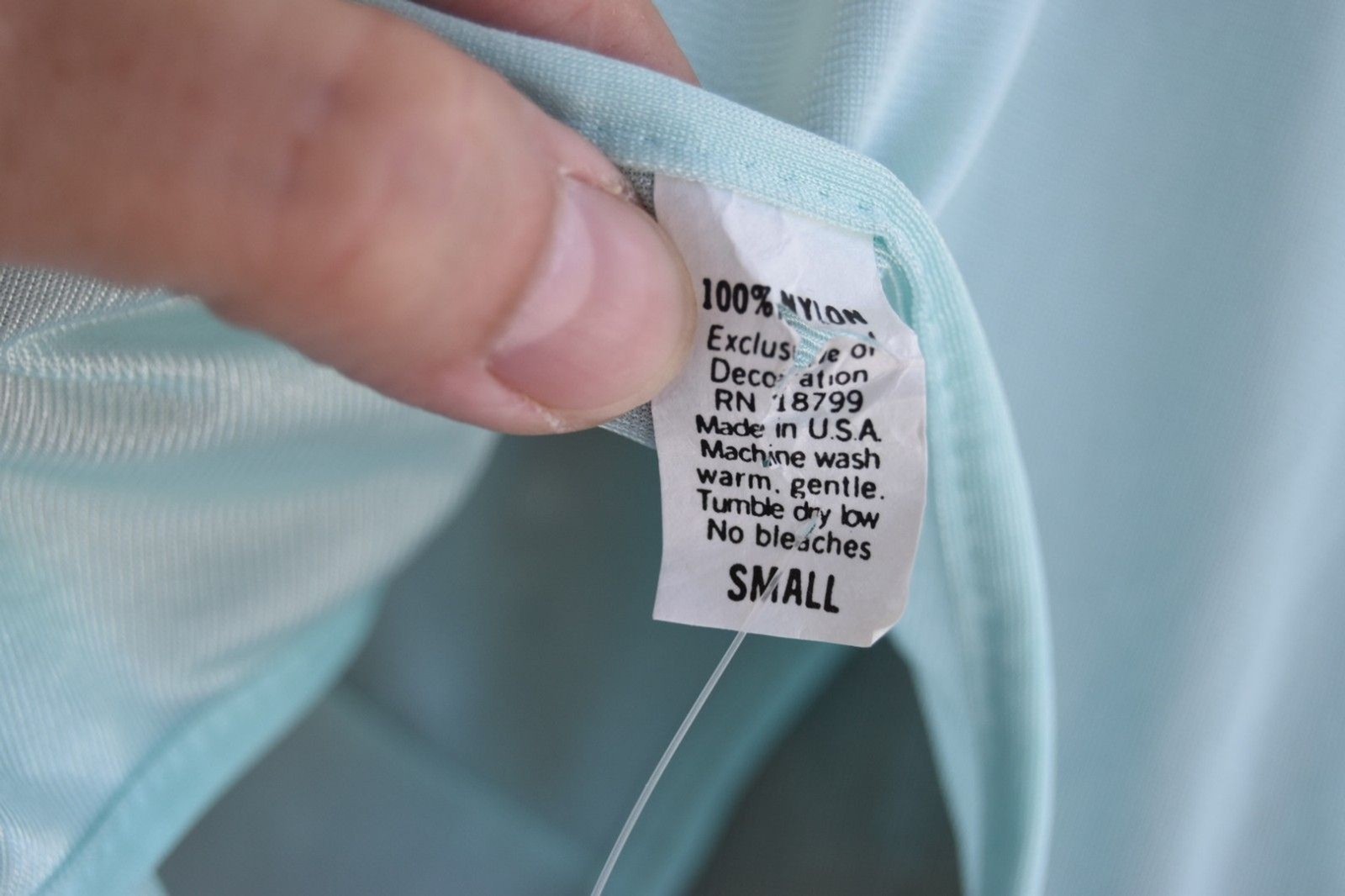 1970s Maxi Length 70s Nightgown Baby Blue „Sidney & Bernstein” Never Worn Small