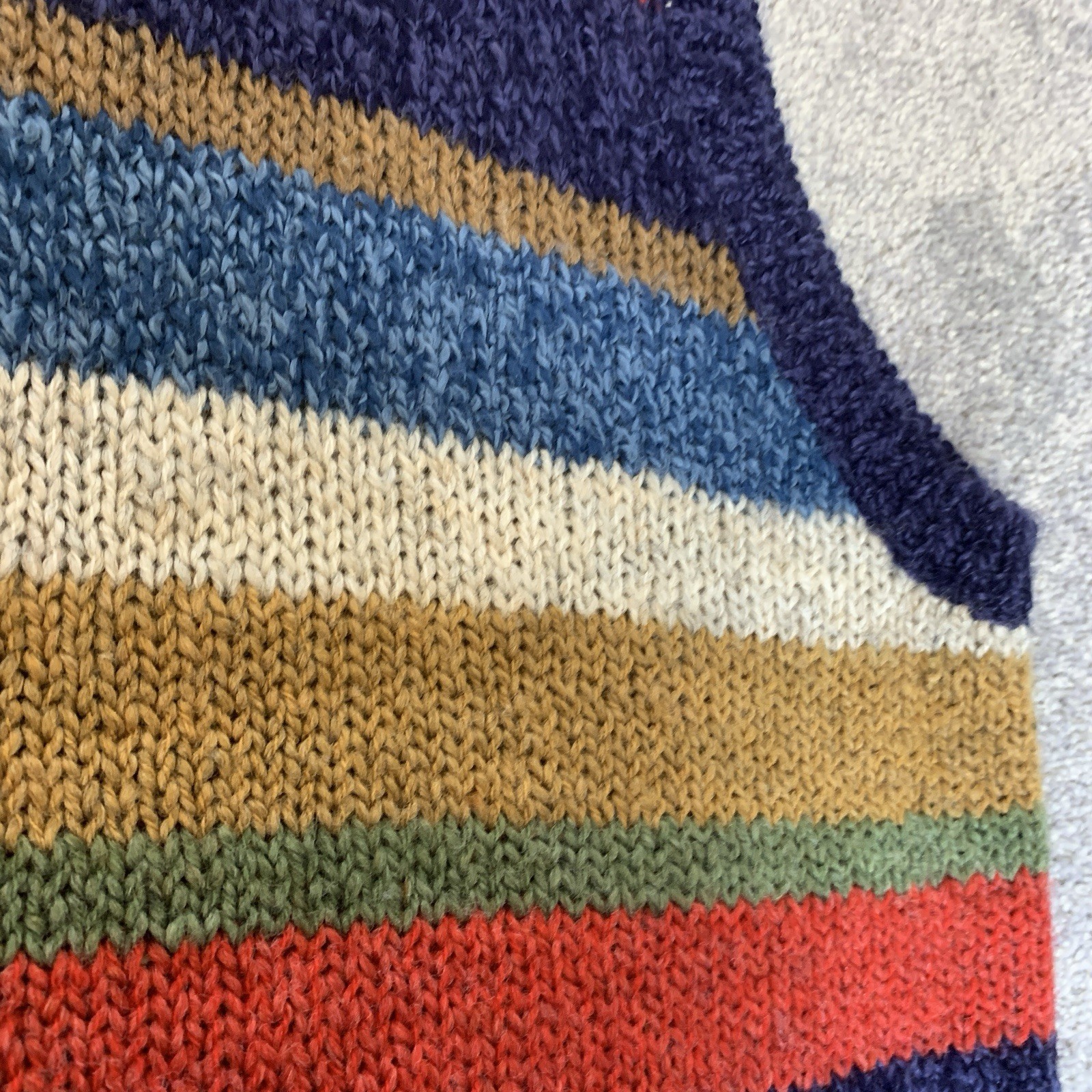 VTG 80s Capistrano Jeans Colorful Striped Sweater Vest Women’s XL Taiwan R.O.C