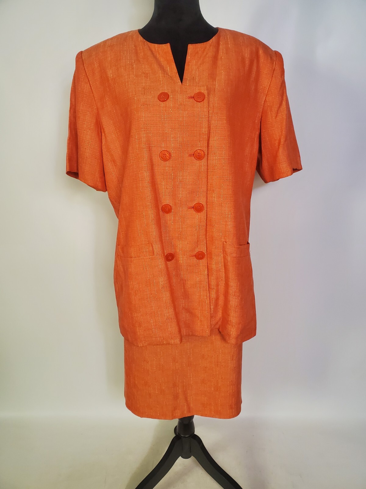 Executive Collection Vintage Burnt Orange Skirt Suit