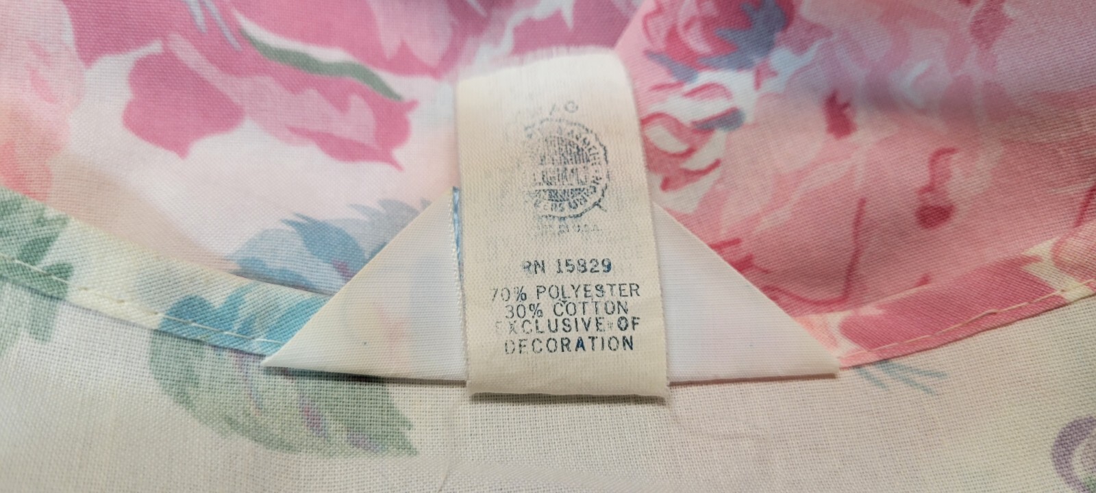 Vintage Wolverine Zip Dressing Gown Robe Pastel Floral Peter Pan Lace Collar L
