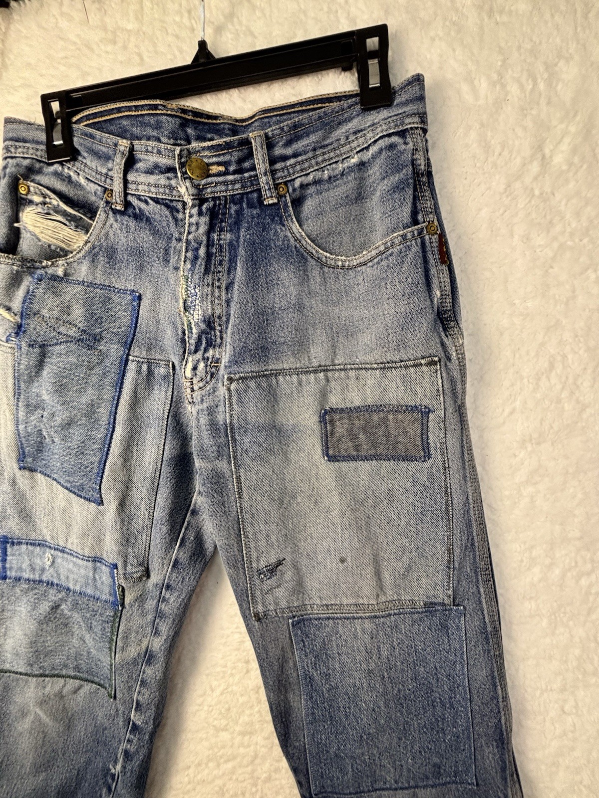 Vintage 80s/90s Lucky Star, True Taper, Patchwork Women ‘s Jeans- 30×27.