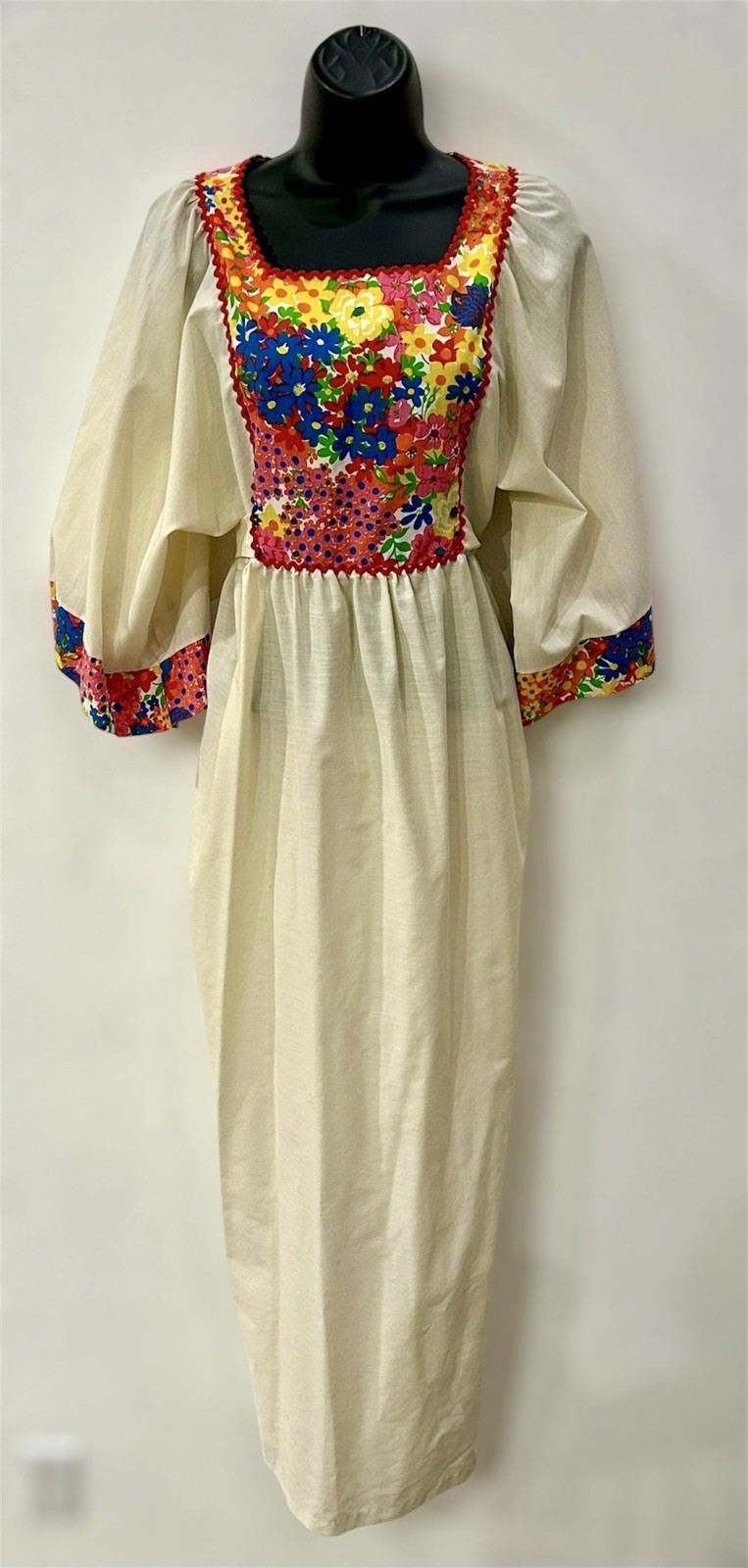 Deadstock Vintage 60s Great Entertainers Sears Floral Boho Hippie Tunic Dress S