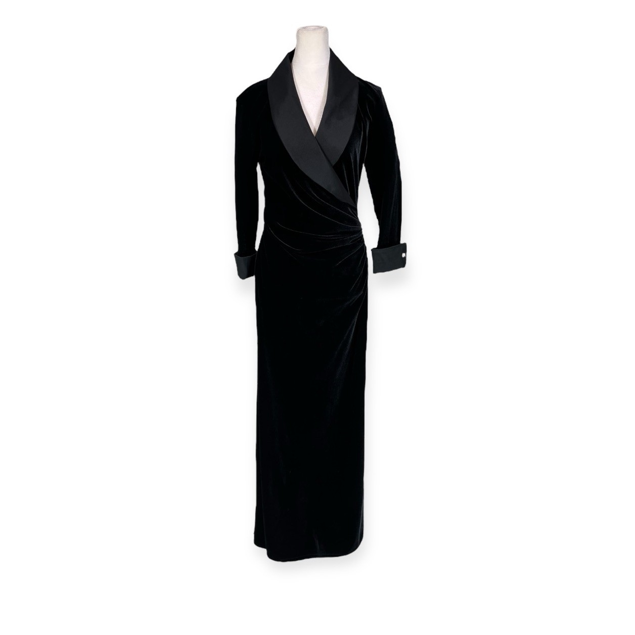 TADASHI SHOJI VELVET BLAZER DRESS VICTORIAN GOTH WHIMSIGOTH WITCHY VAMP VTG GOWN