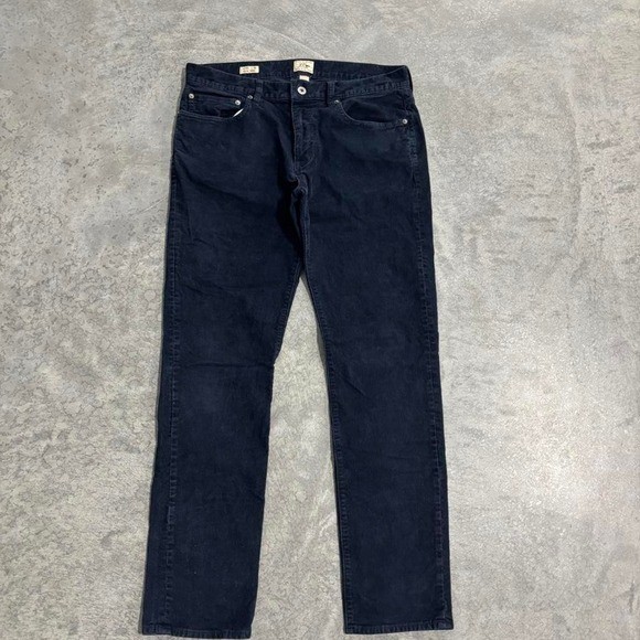 Vintage J.Crew Dark Wash Corduroy Pants Size 33×32