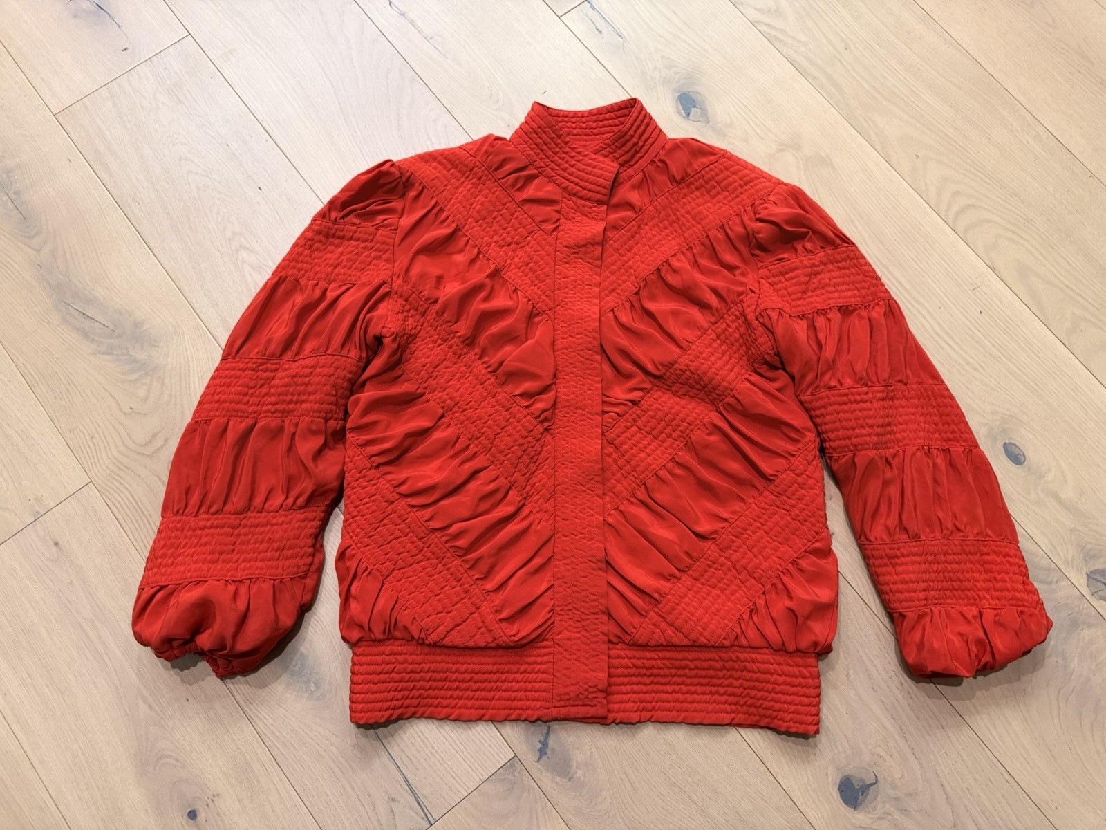 Vintage Womens Red Marguerite Rubel Coat Jacket Medium