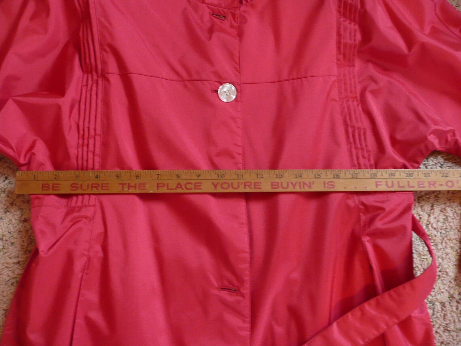 Vintage 1980’s Womens J. Gallery Red Coat Size 11/12 Petite
