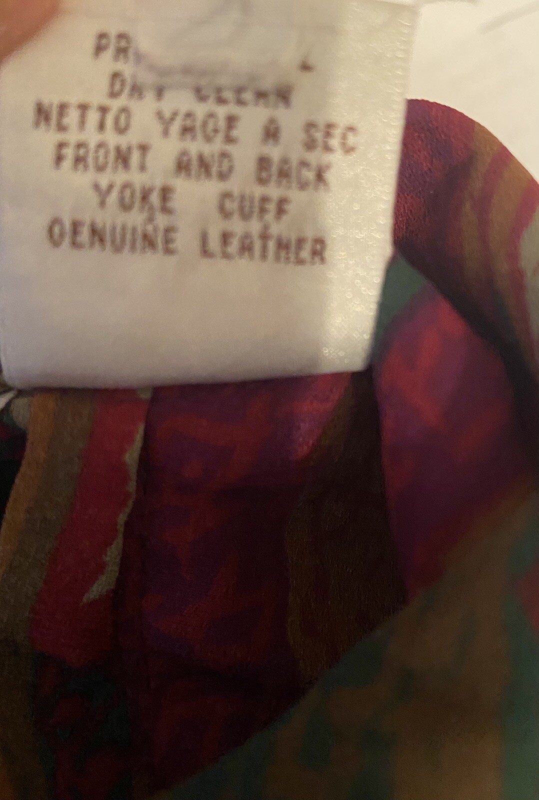 Vtg 80s Marc D’Alcy Wom 8 Cowgirl/Cowboy Western Blouse Genuine Leather Yokes!