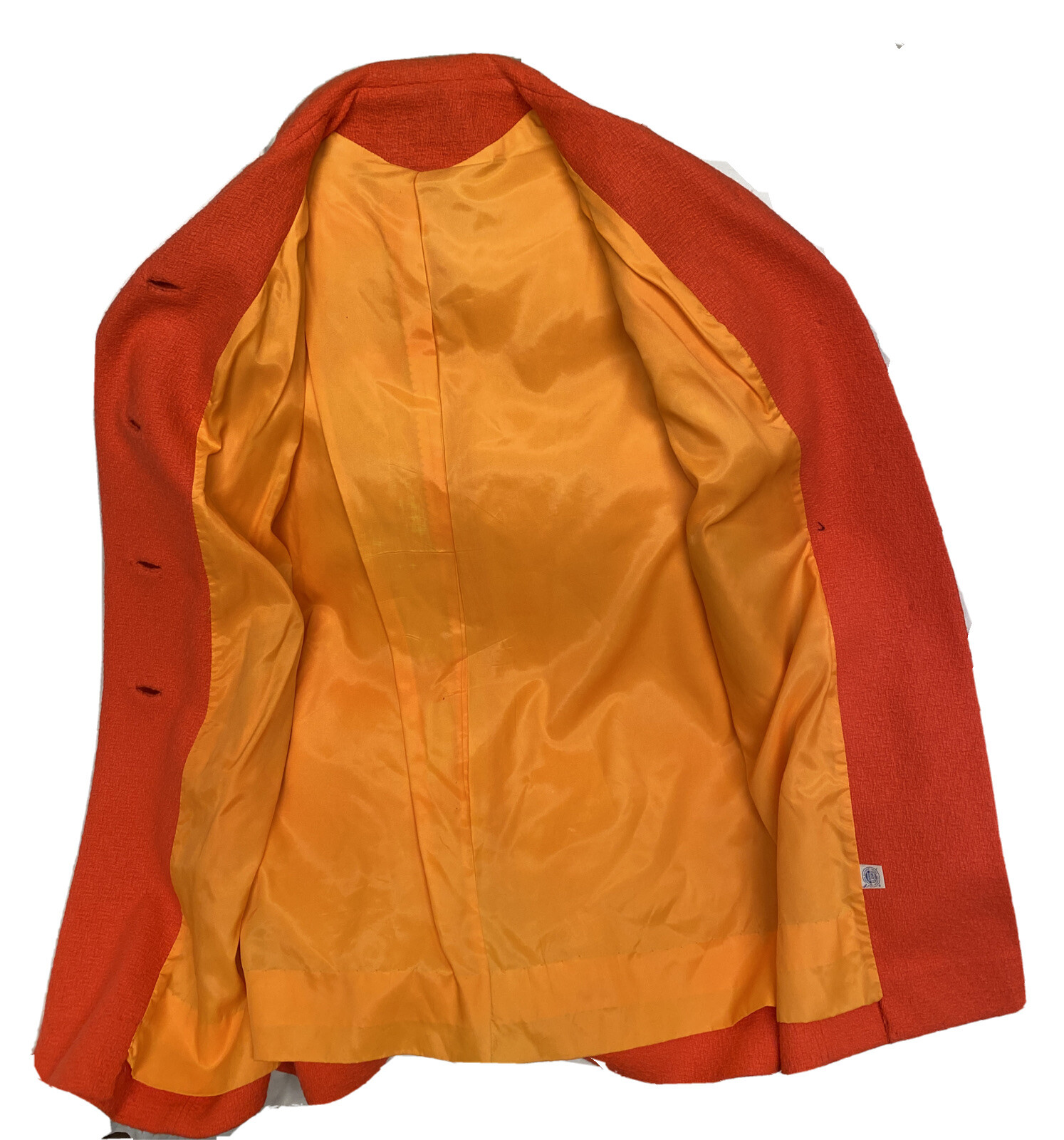 Vintage 60s Neon Grapefruit Pinkish Orange Color Bettijean Womens L/XL Mod
