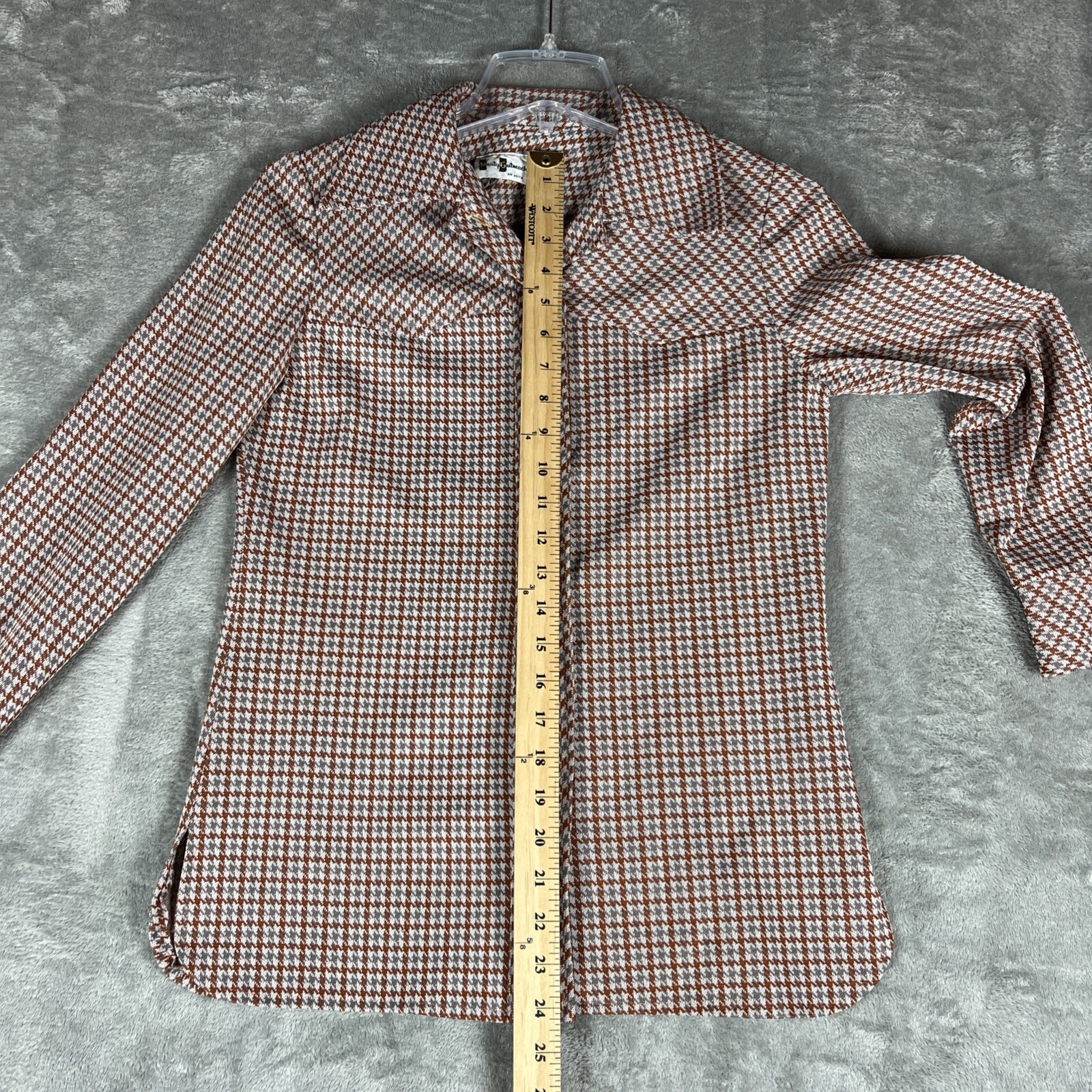 Marty Gutmacher Blazer Jacket Womens M/L Vintage 1970s Orange Brown