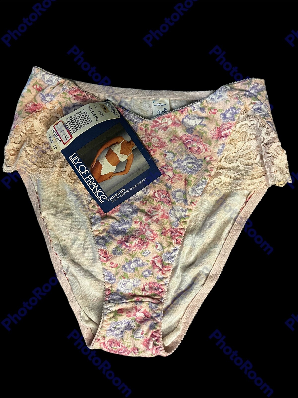 Vtg NWT~Lily Of France~by Dolores Cotton Club sz S Underwear stretch cotton