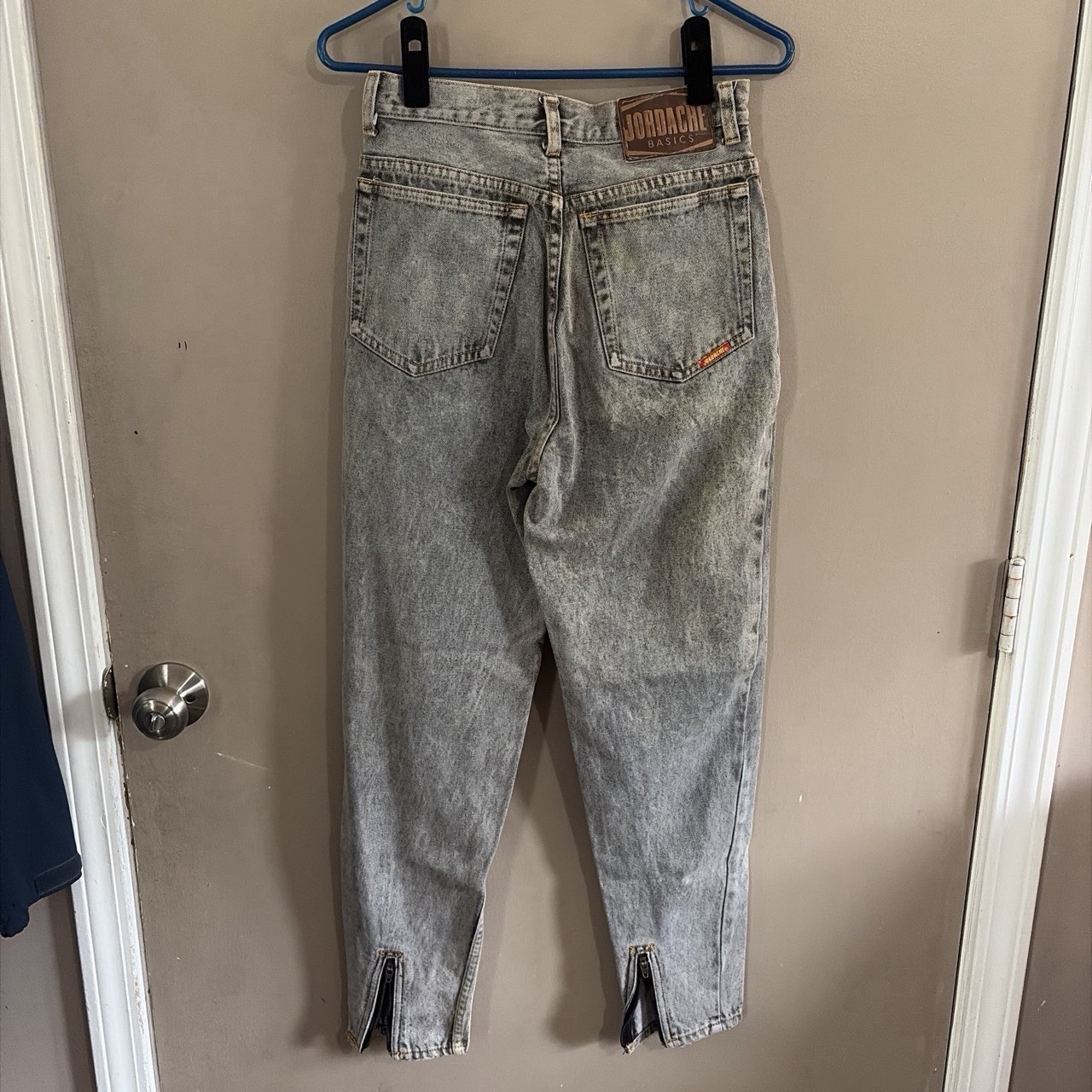 Vintage 80s 90s Jordache Acid Wash Denim Jeans Womens 26 Blue High Rise
