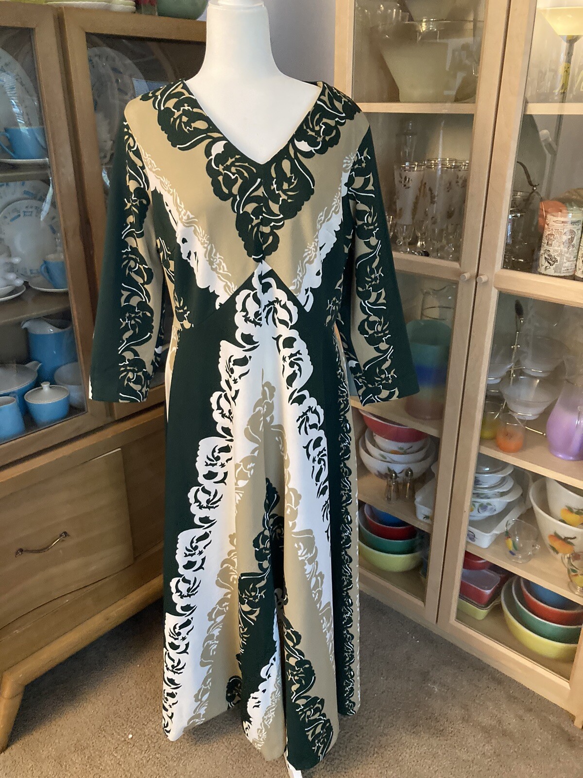 vintage 1970s maxi dress