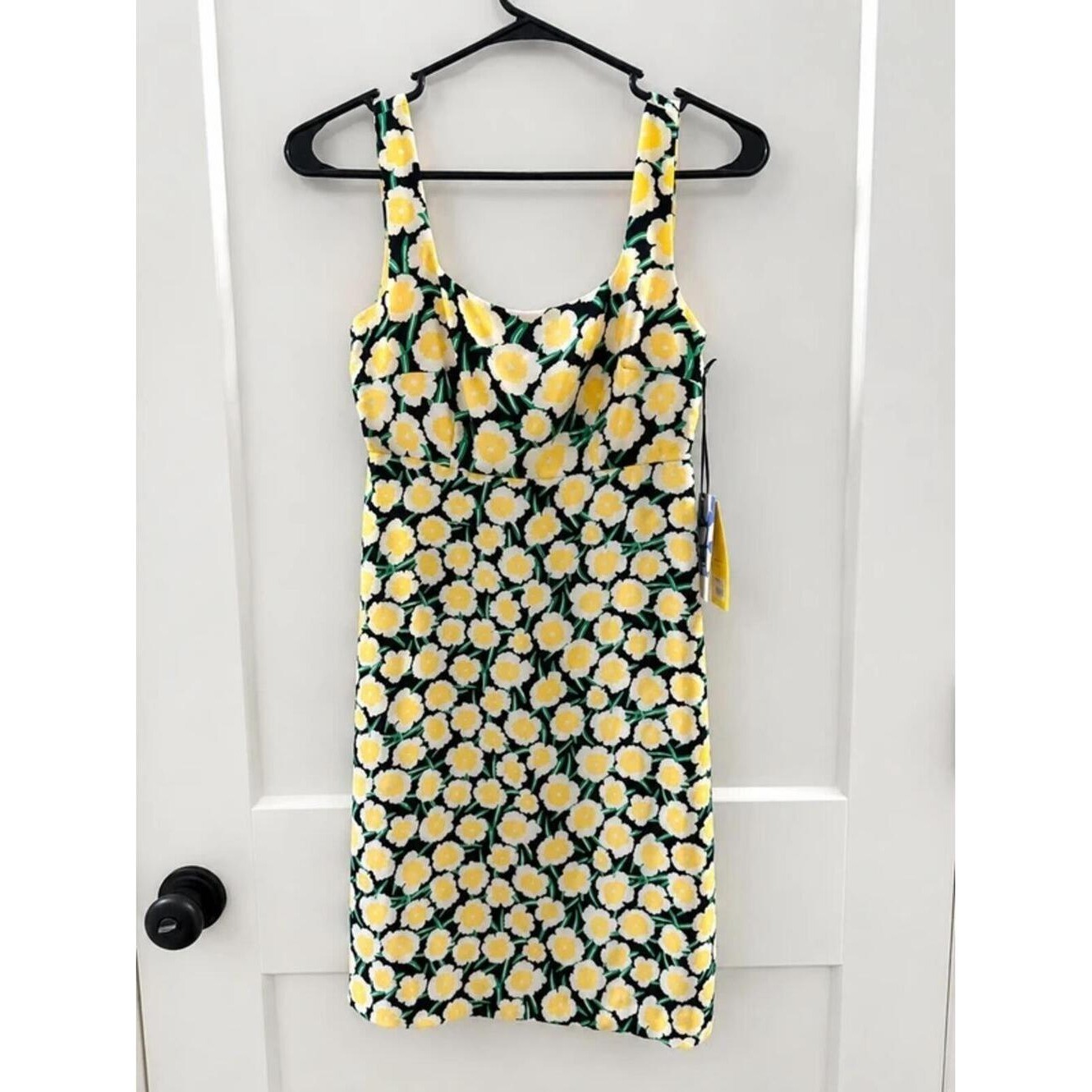 Diane von Furstenberg for Target Floral Mini Dress Sz 00 Yellow Daisy Print NWT