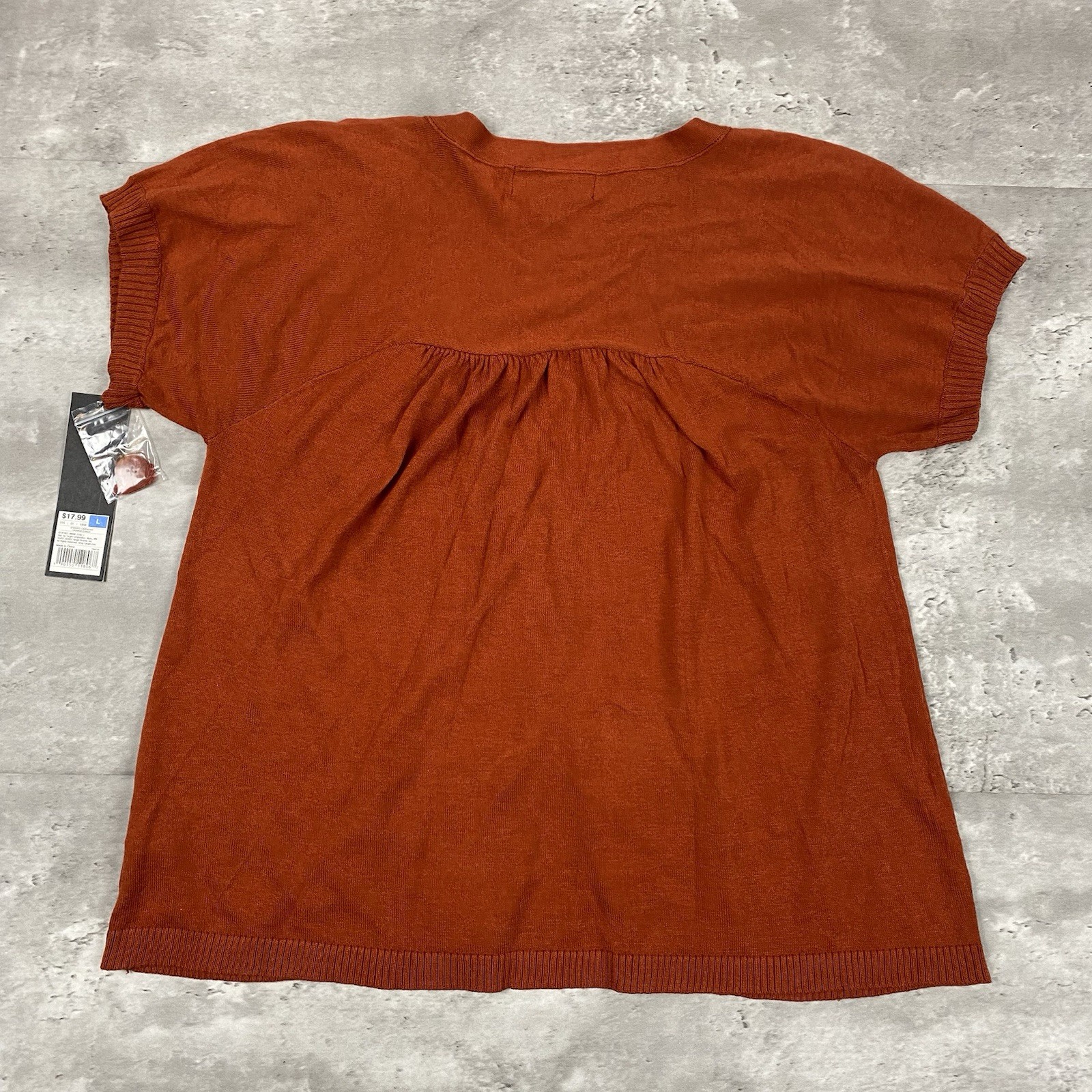 vintage 2007 MOSSIMO TARGET Shirred Cardigan L top blouse babydoll y2k 2000s