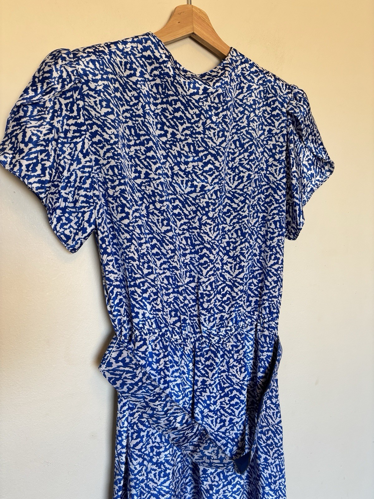 Vtg 70s Lady Carol of New York Wrap Midi Dress Belted Feminine Preppy USA Made