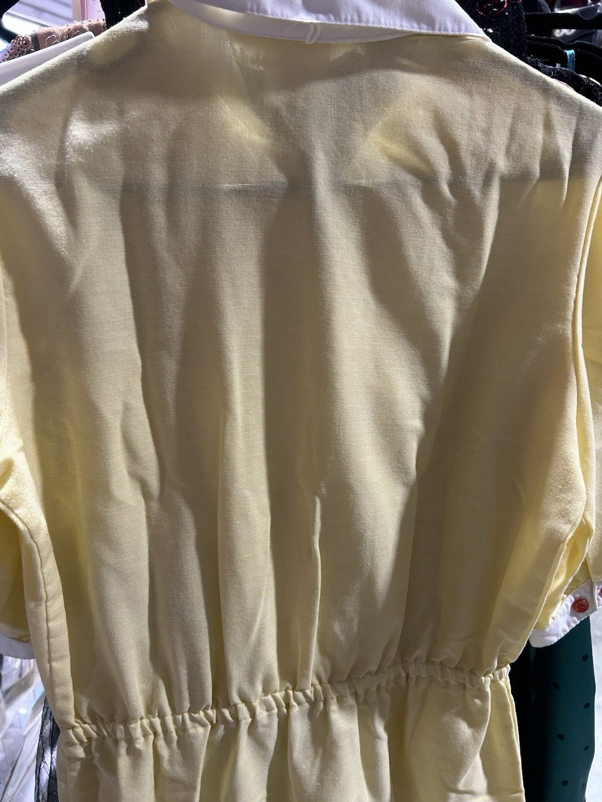Vintage Kenny Classics Yellow Waitress Style Dress Size 12 All Original Buttons