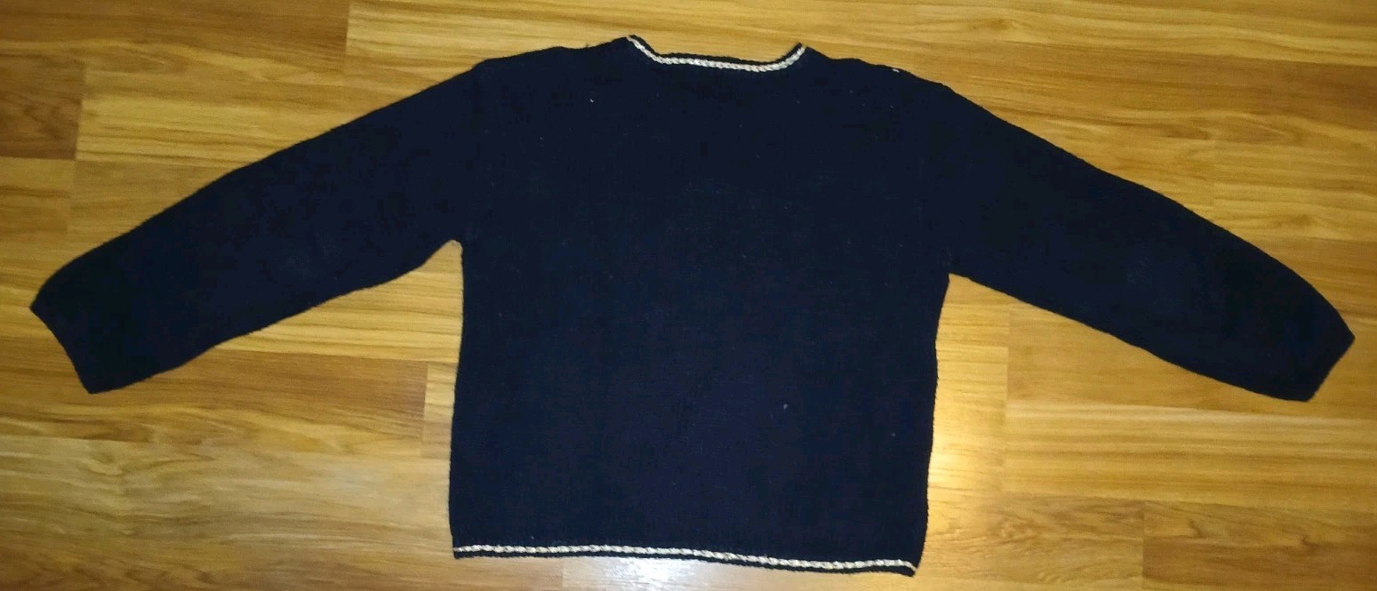 Vintage Design Originals Studio Santa Claus 3D Knit Ugly Christmas Sweater S